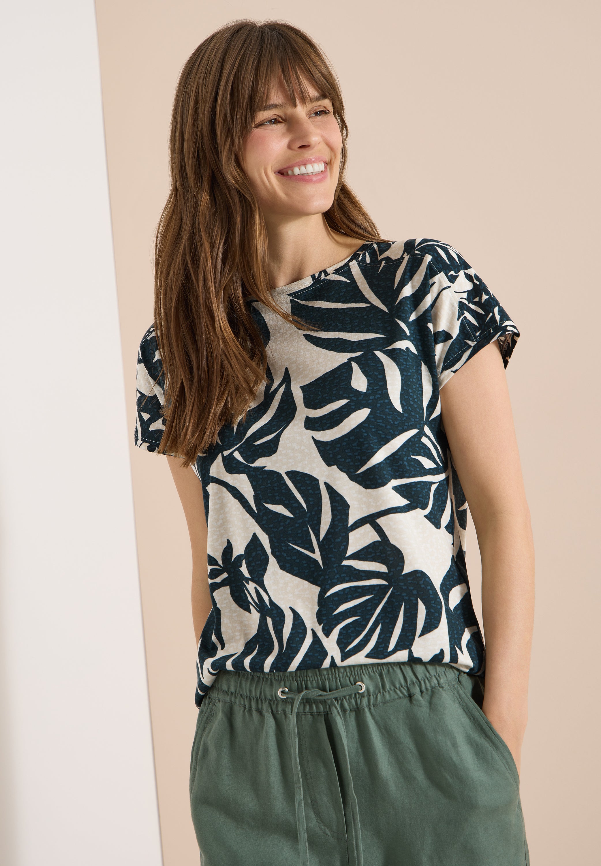 Cecil Damen T-Shirts Palm Bree