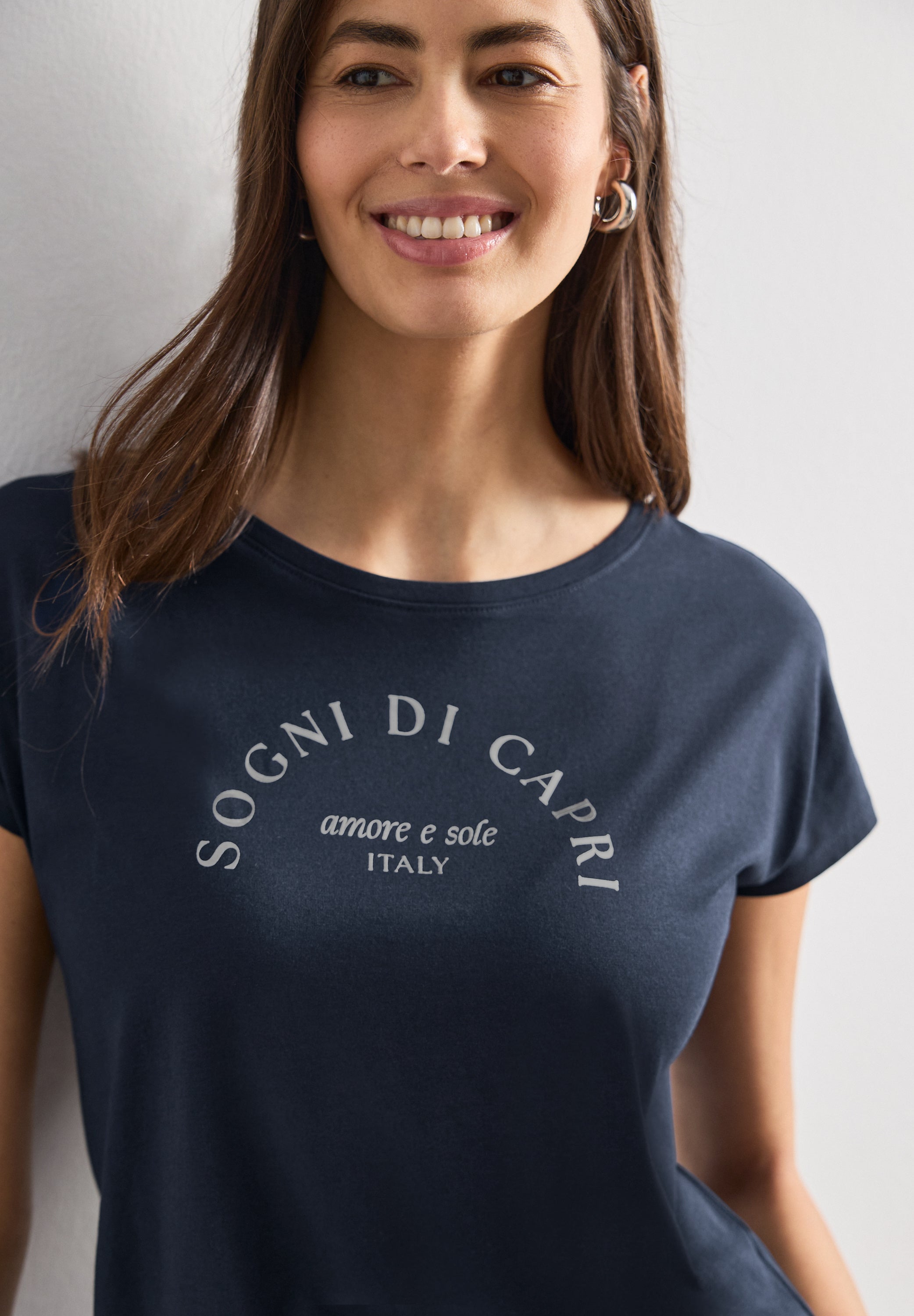 Street One Damen T-Shirts  Deep Blue