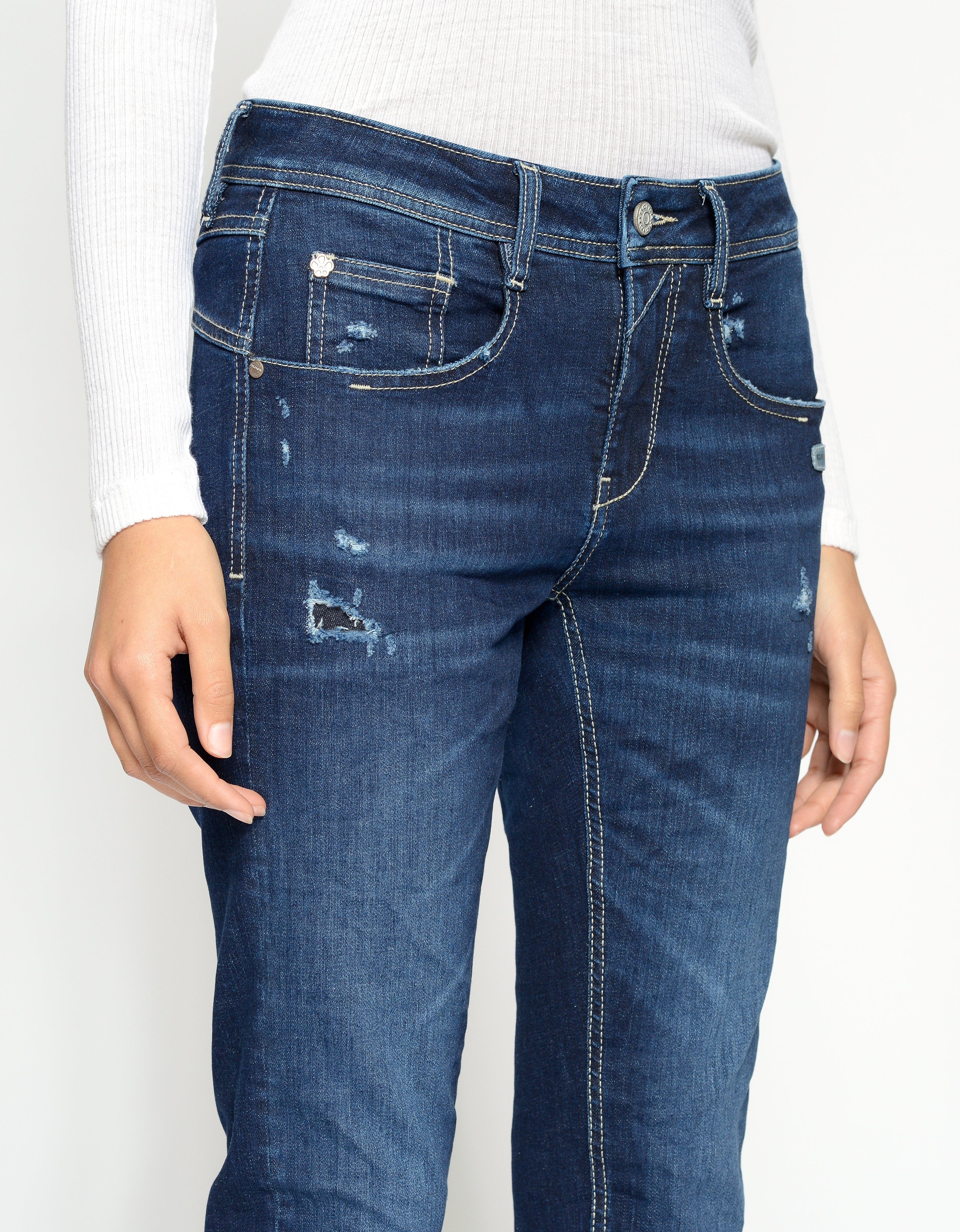 Gang Damen Jeans Indigo Des