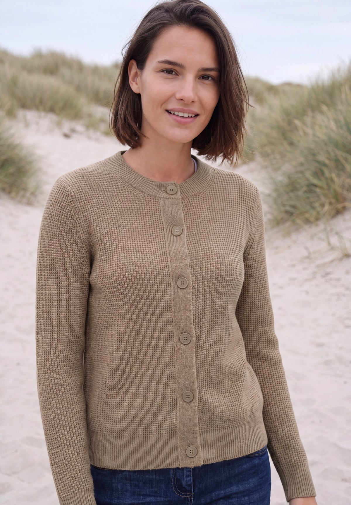Cecil Damen Strickjacken  Creamy Mo