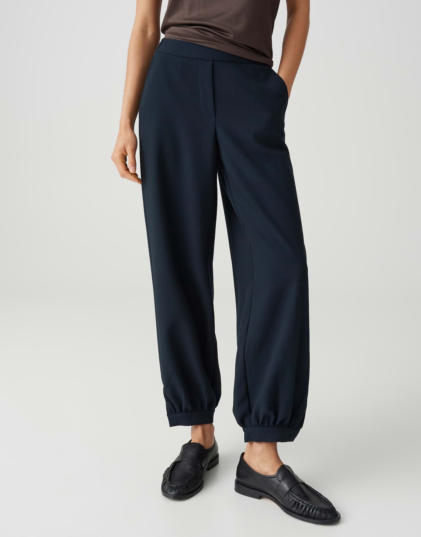 Opus Damen Hosen Coal Blue