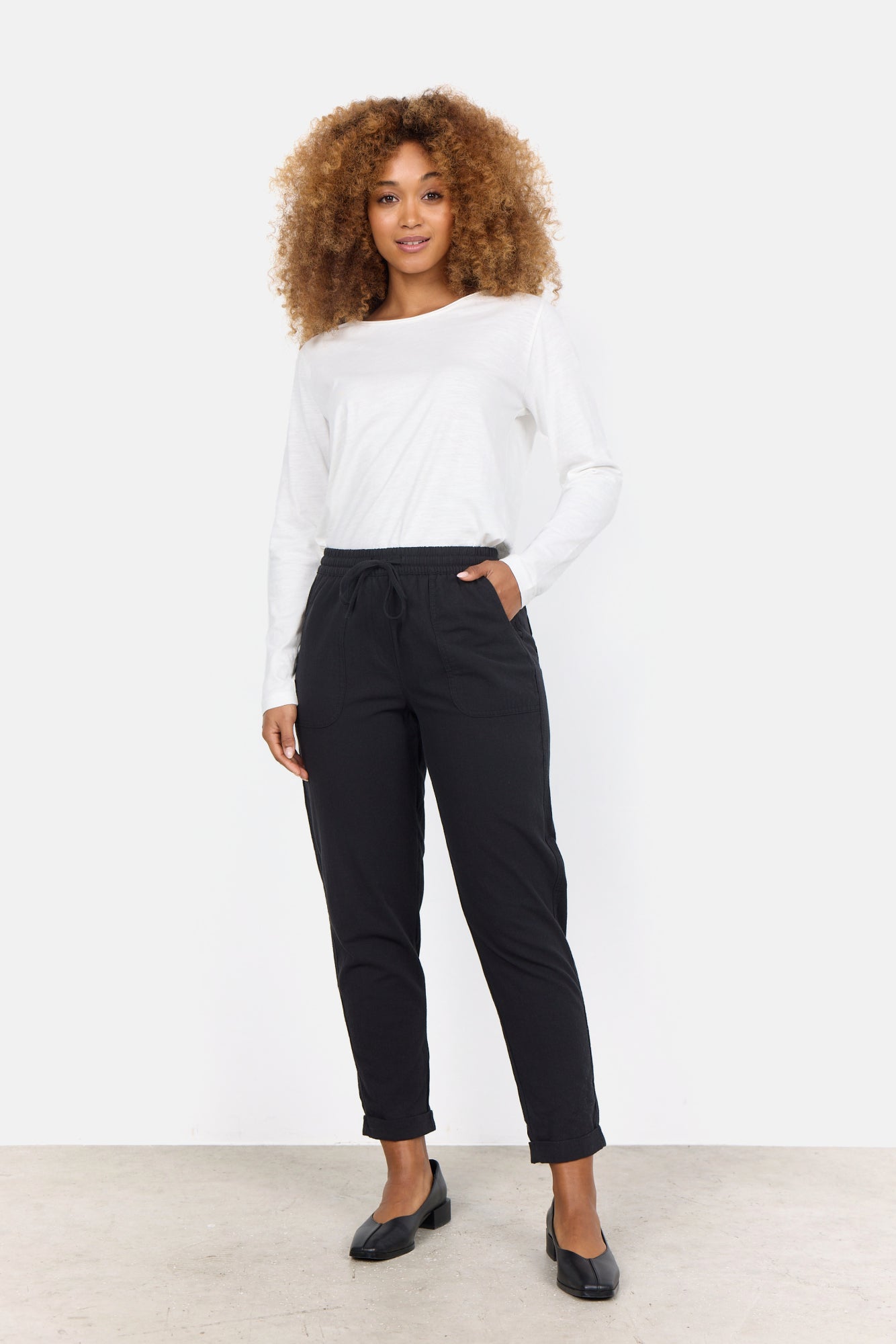 Soya Concept Damen Hosen Black