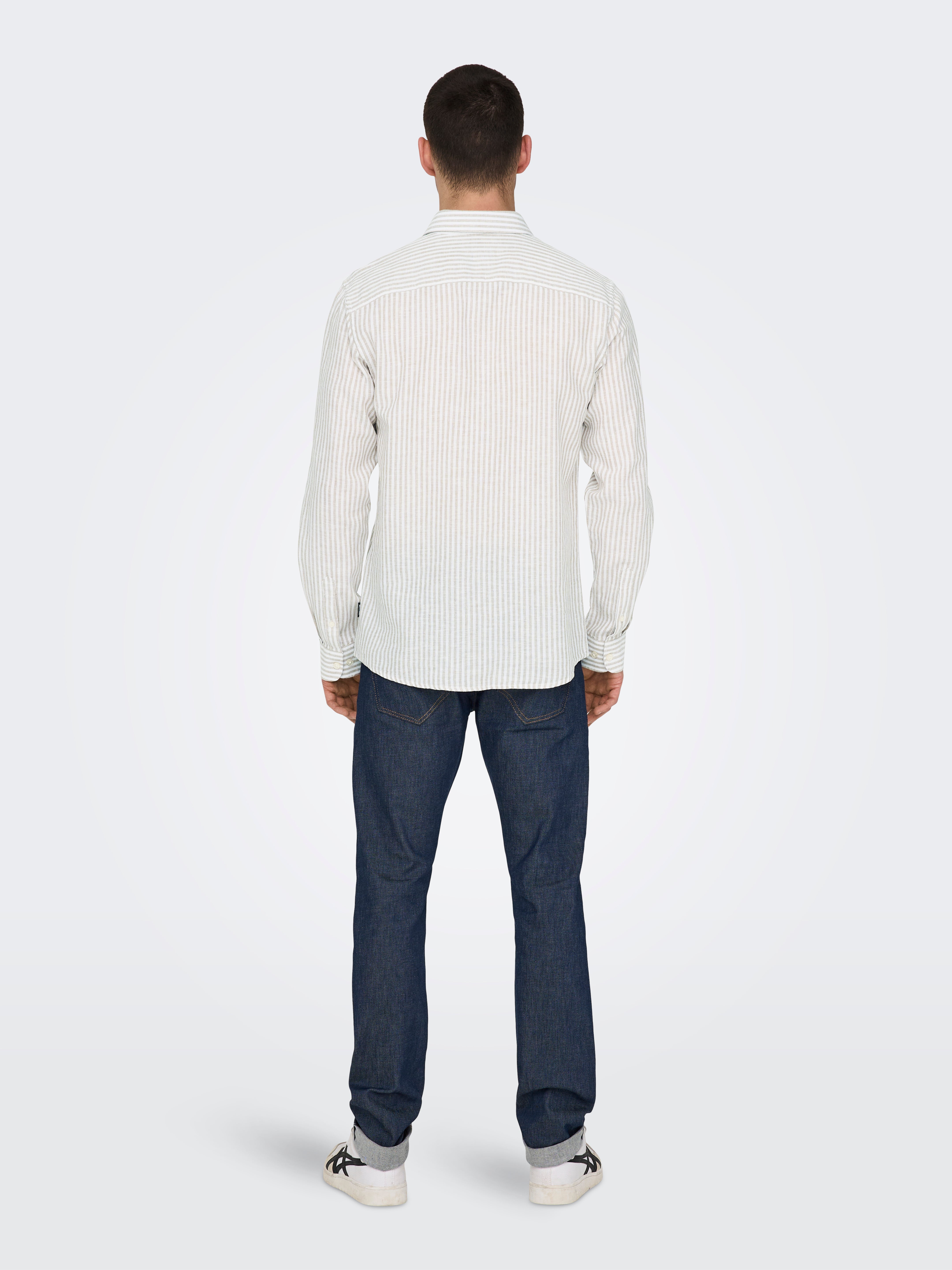 Only & Sons Herren Hemden lang Chinchilla