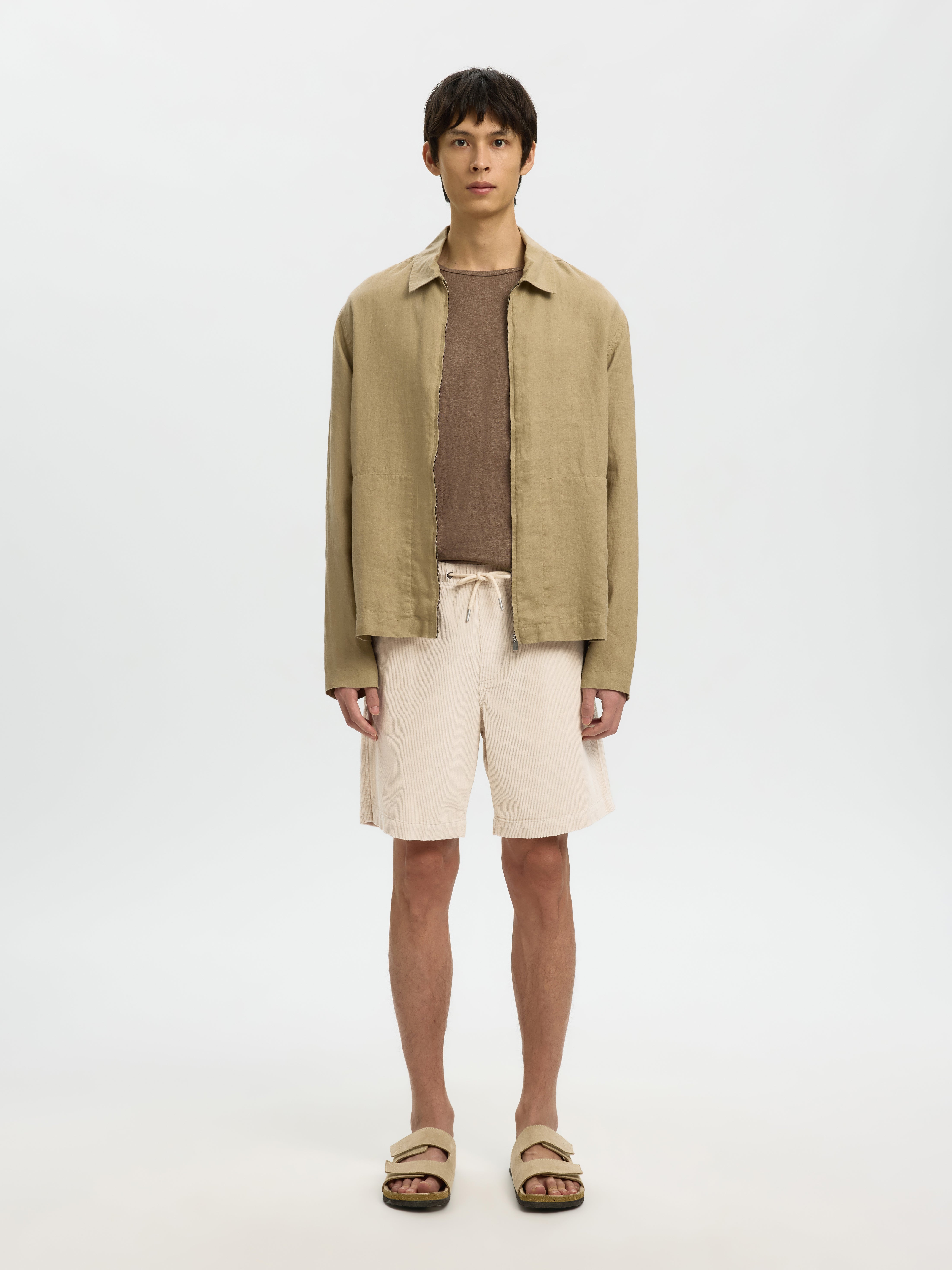 Selected homme Herren Shorts Fog