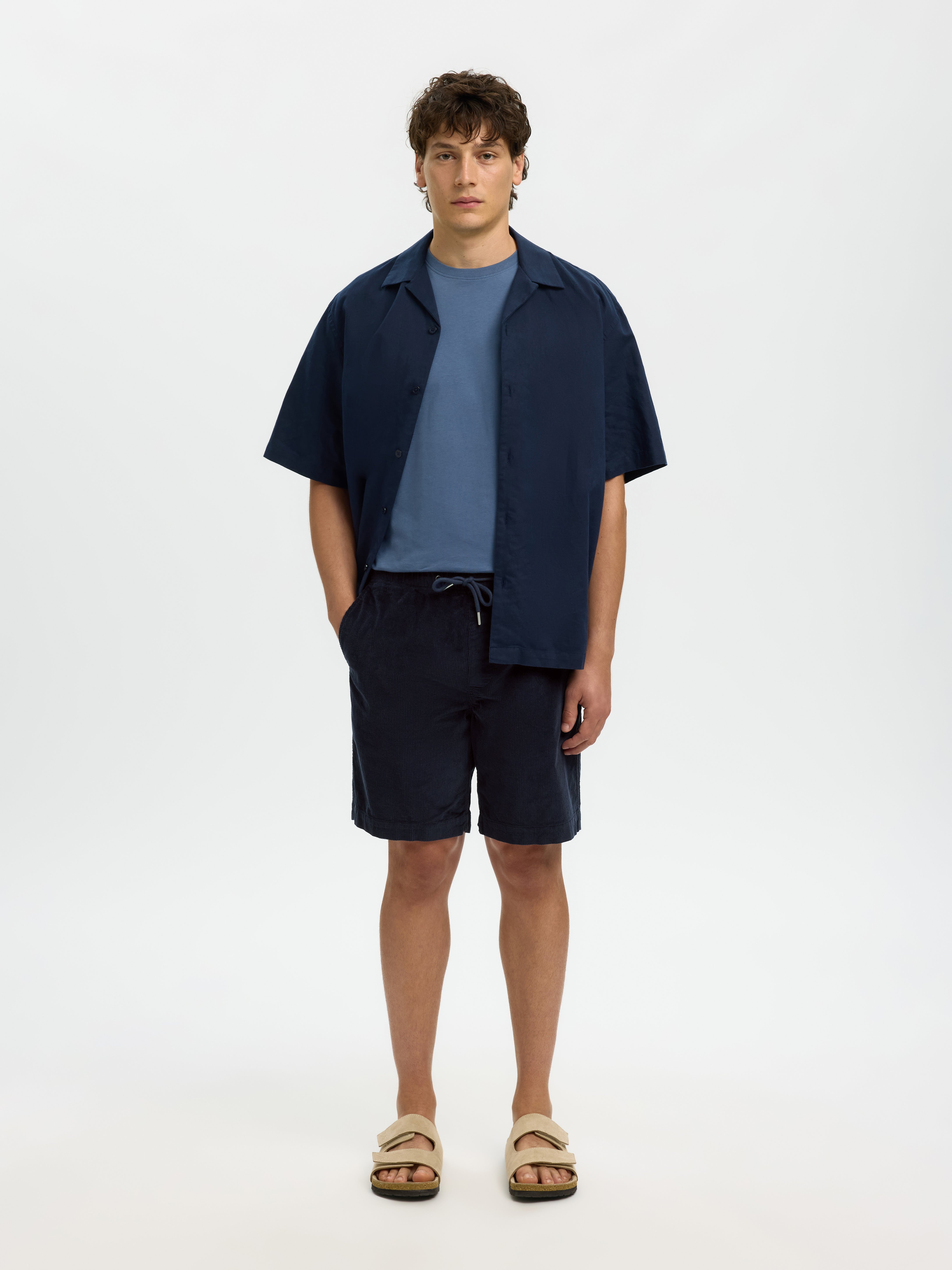 Selected homme Herren Shorts Sky Capt