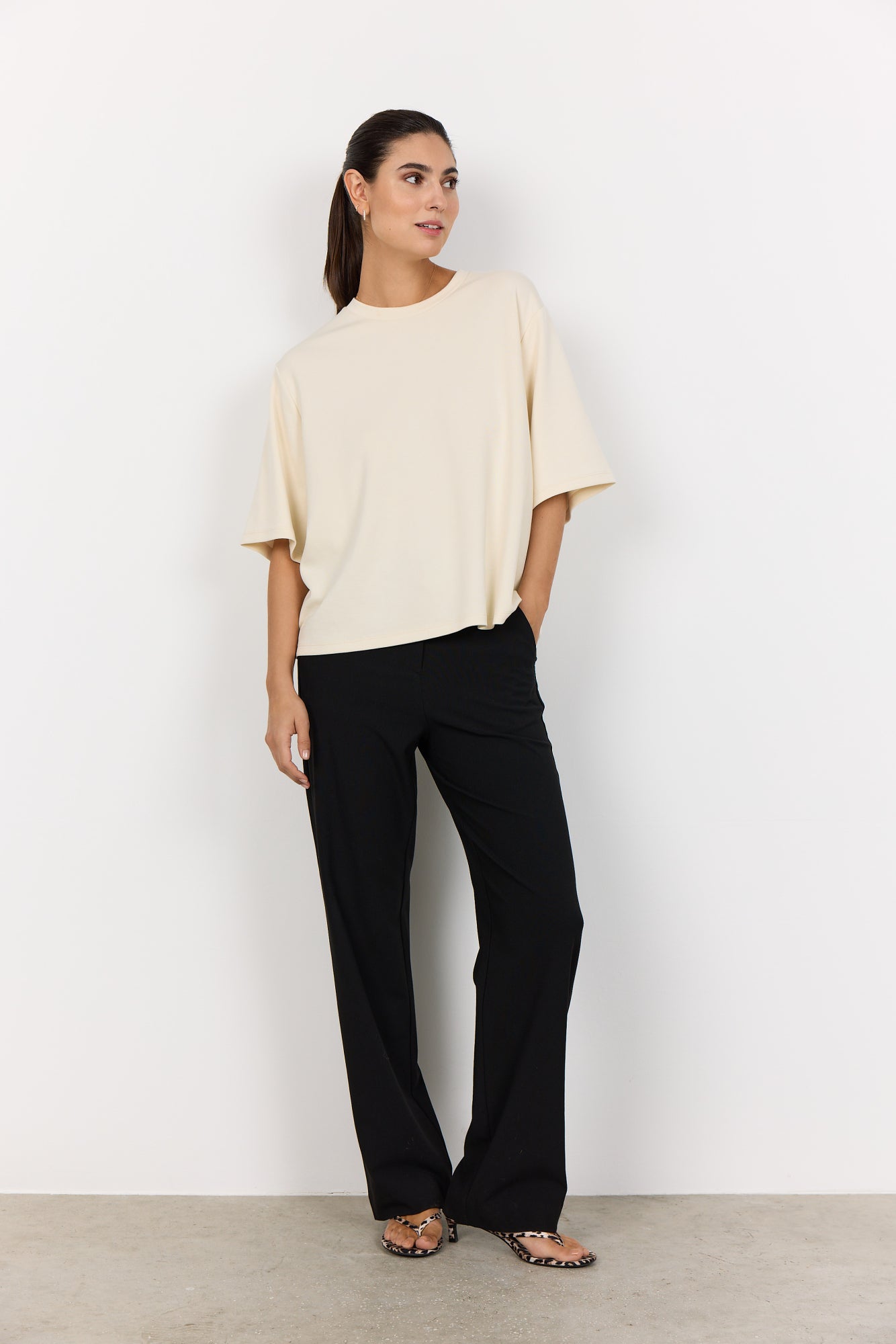 Soya Concept Damen T-Shirts Cream