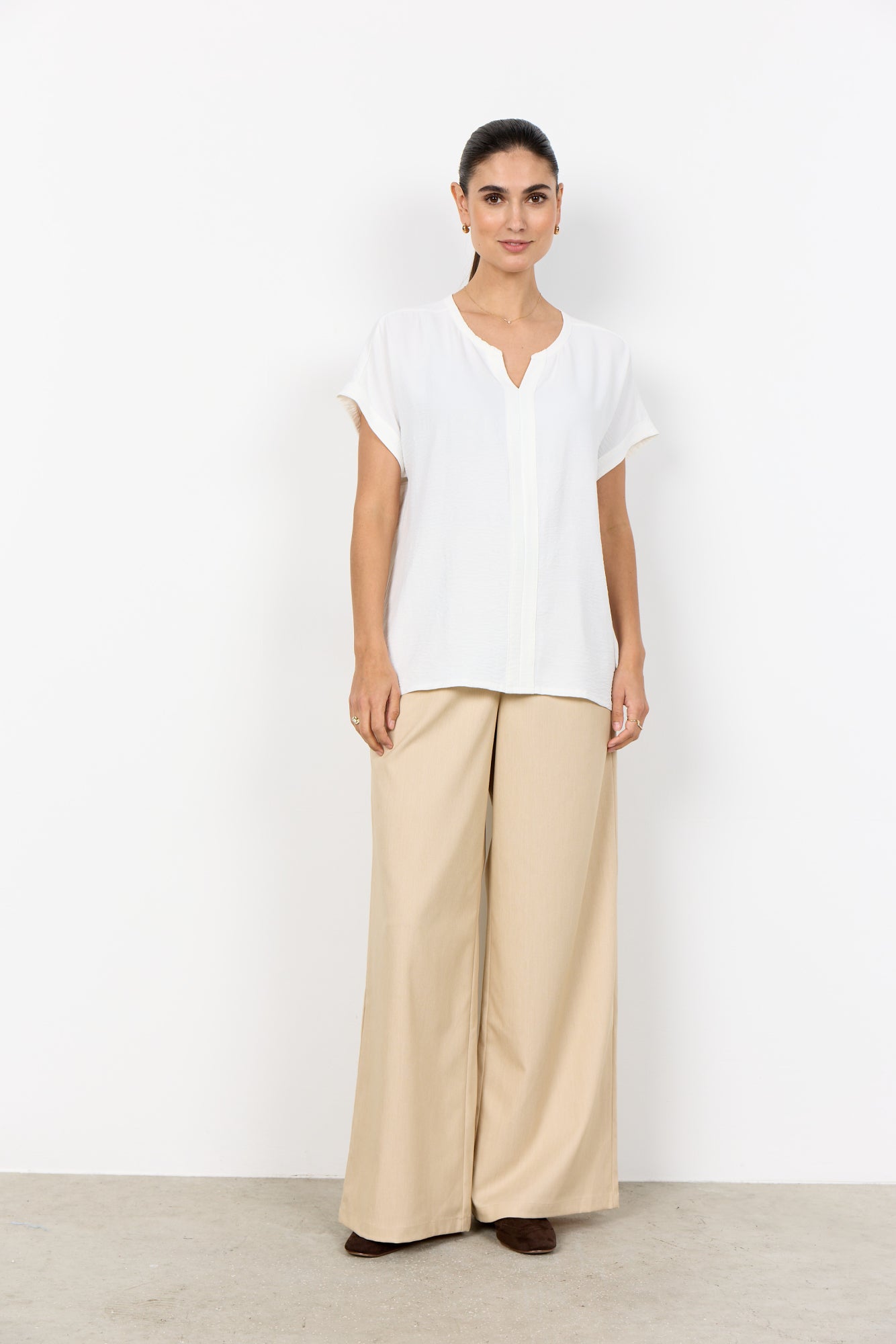 Soya Concept Damen Blusen Offwhite