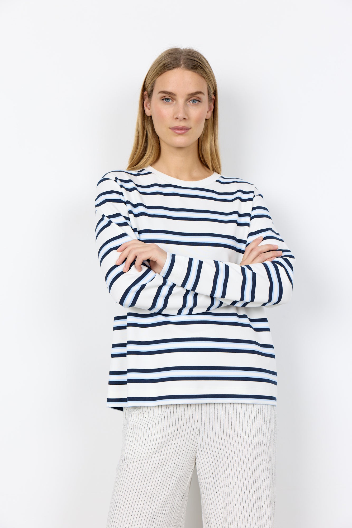 Soya Concept Damen Blusen Navy Combi