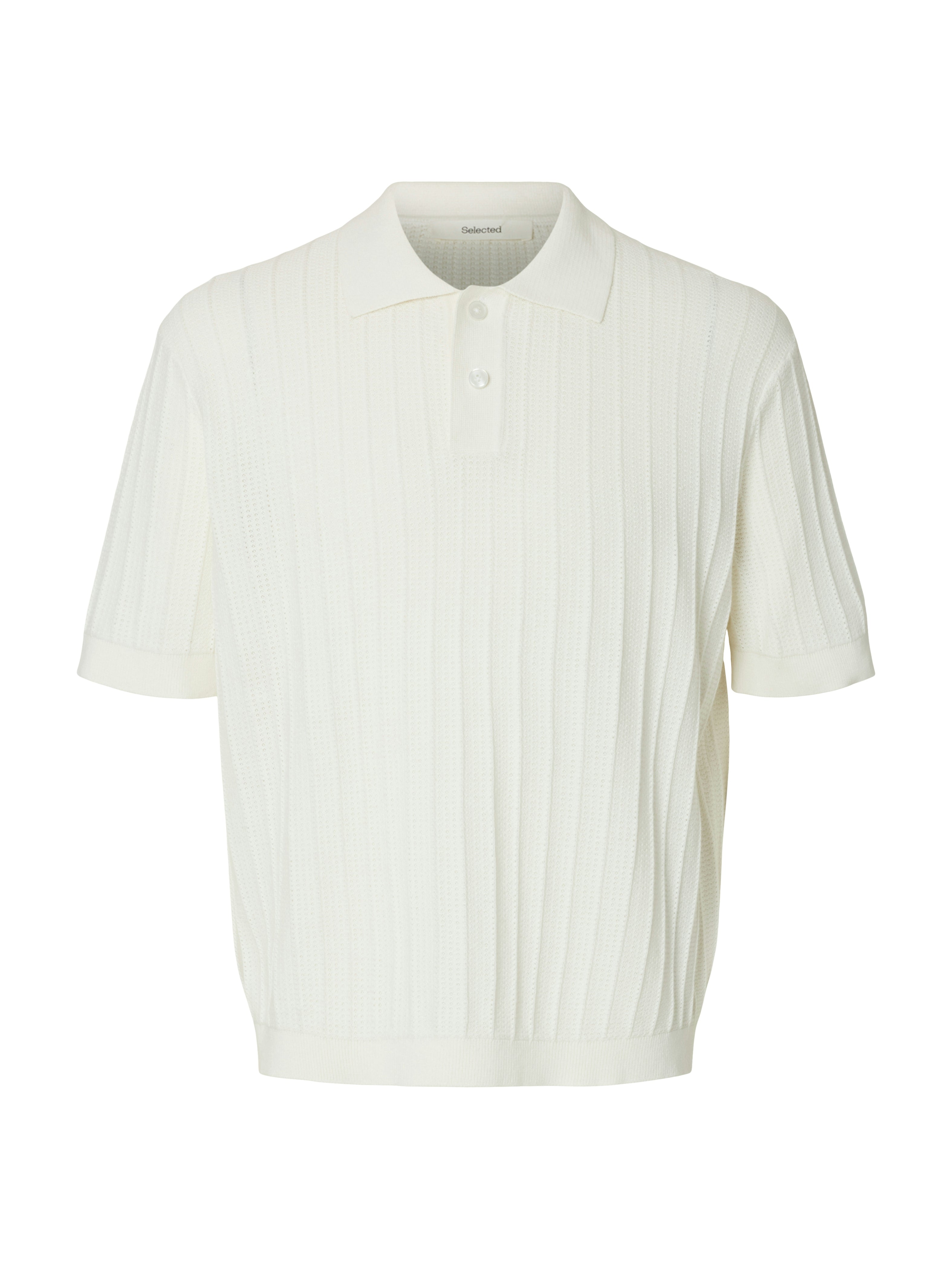 Selected homme Herren Polo-Shirts  Egret