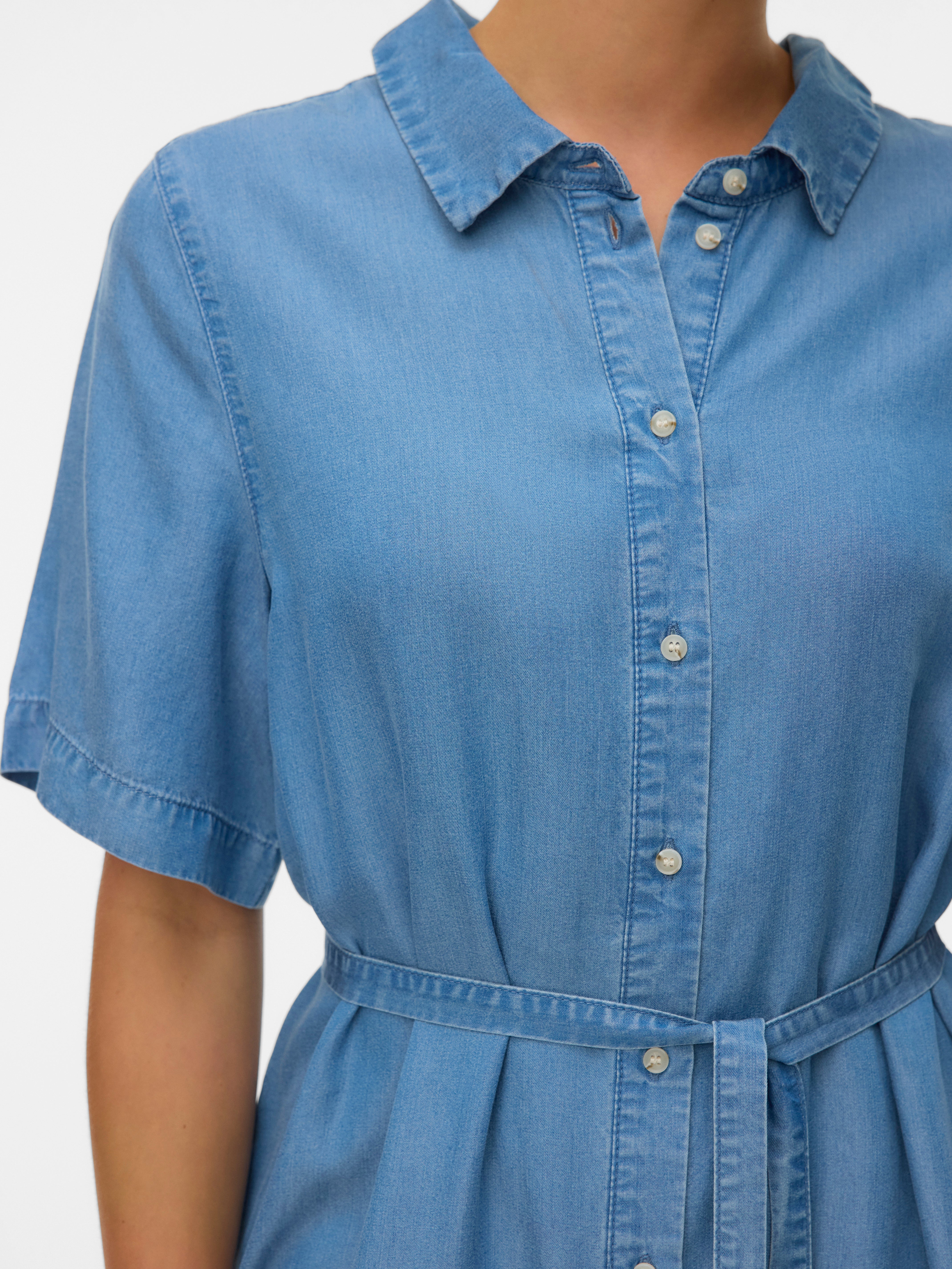Vero Moda Damen Kleider Medium Blue Den