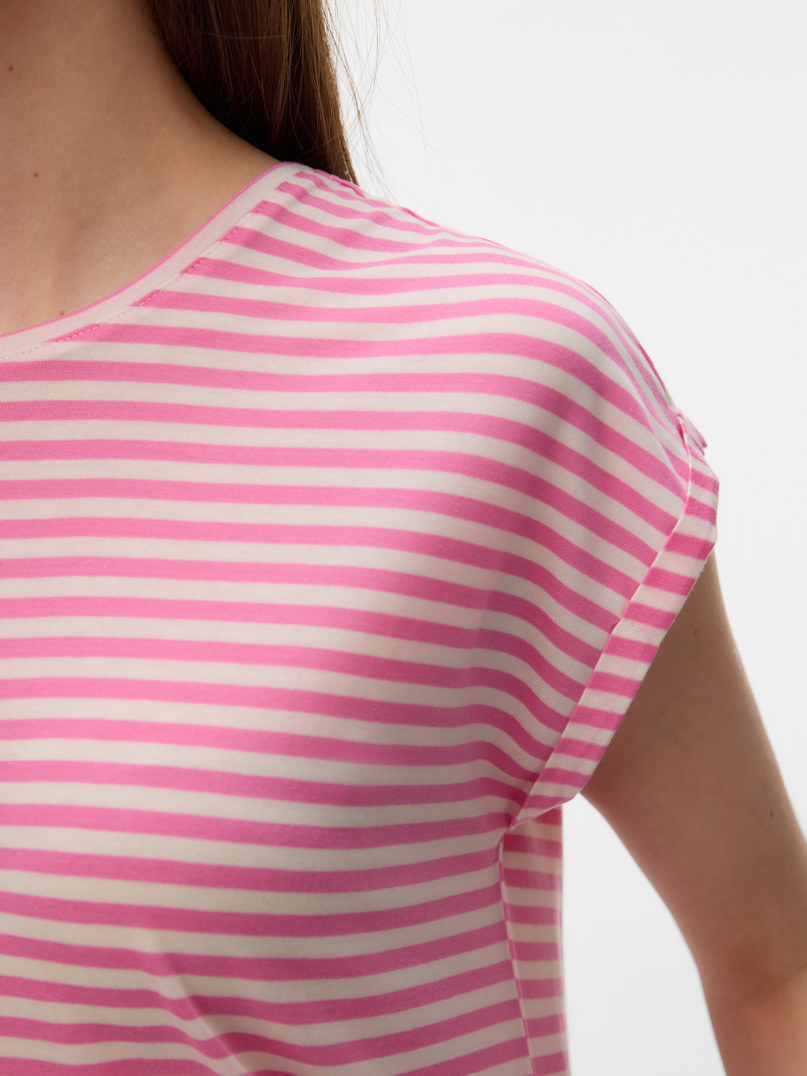 Vero Moda Damen T-Shirts Pink Cosmos/Pri