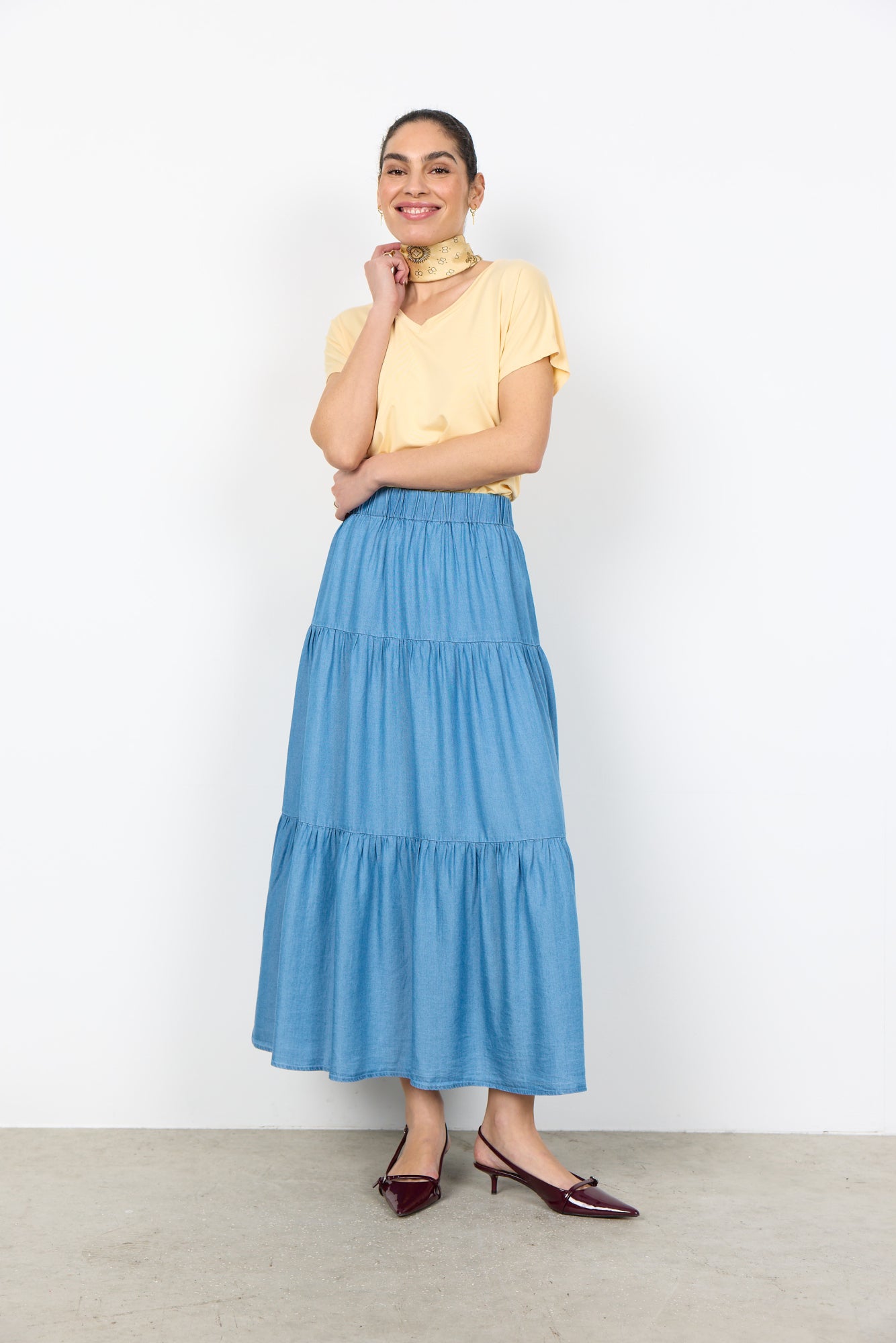 Soya Concept Damen Rock Medium Blue