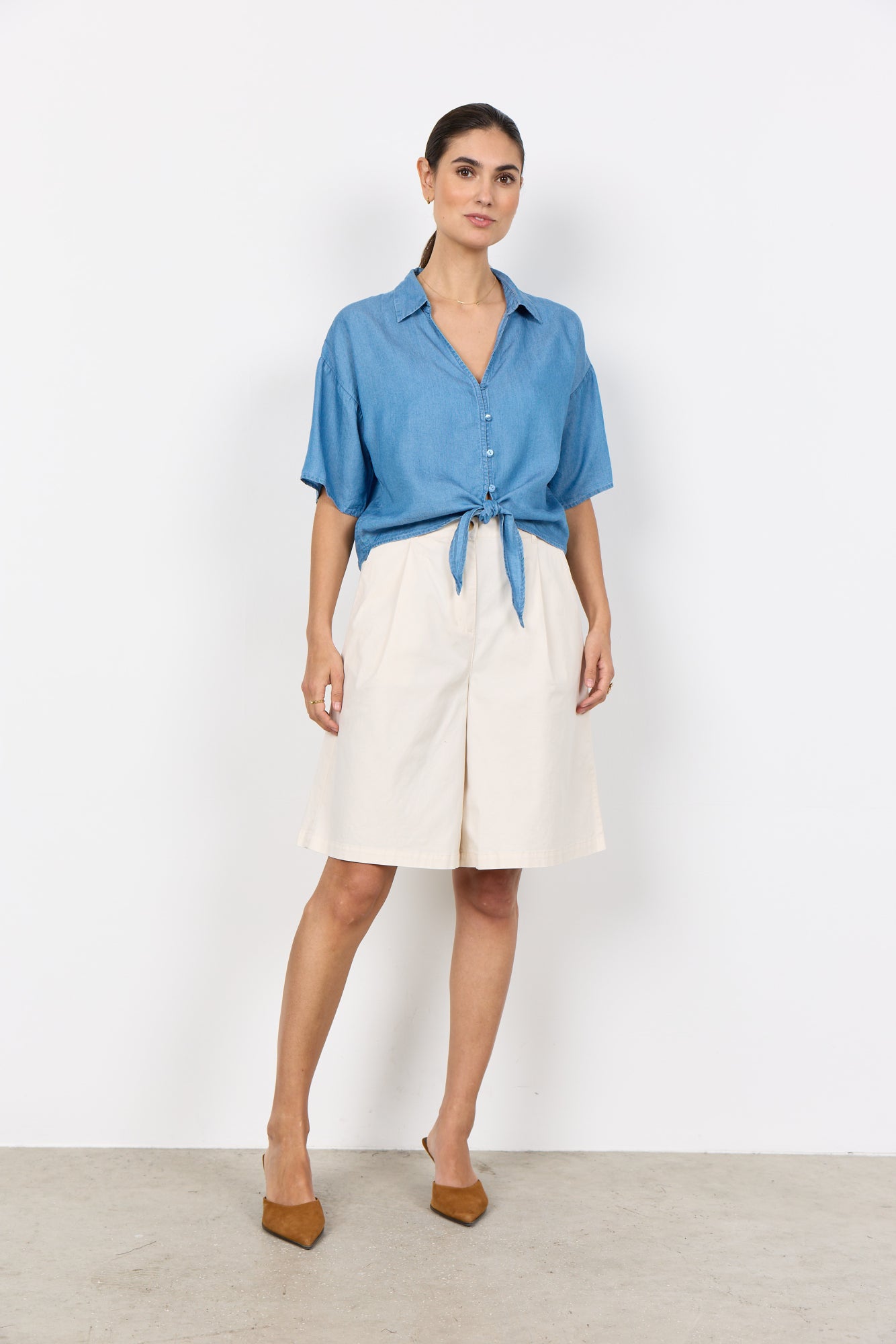 Soya Concept Damen T-Shirts Medium Blue