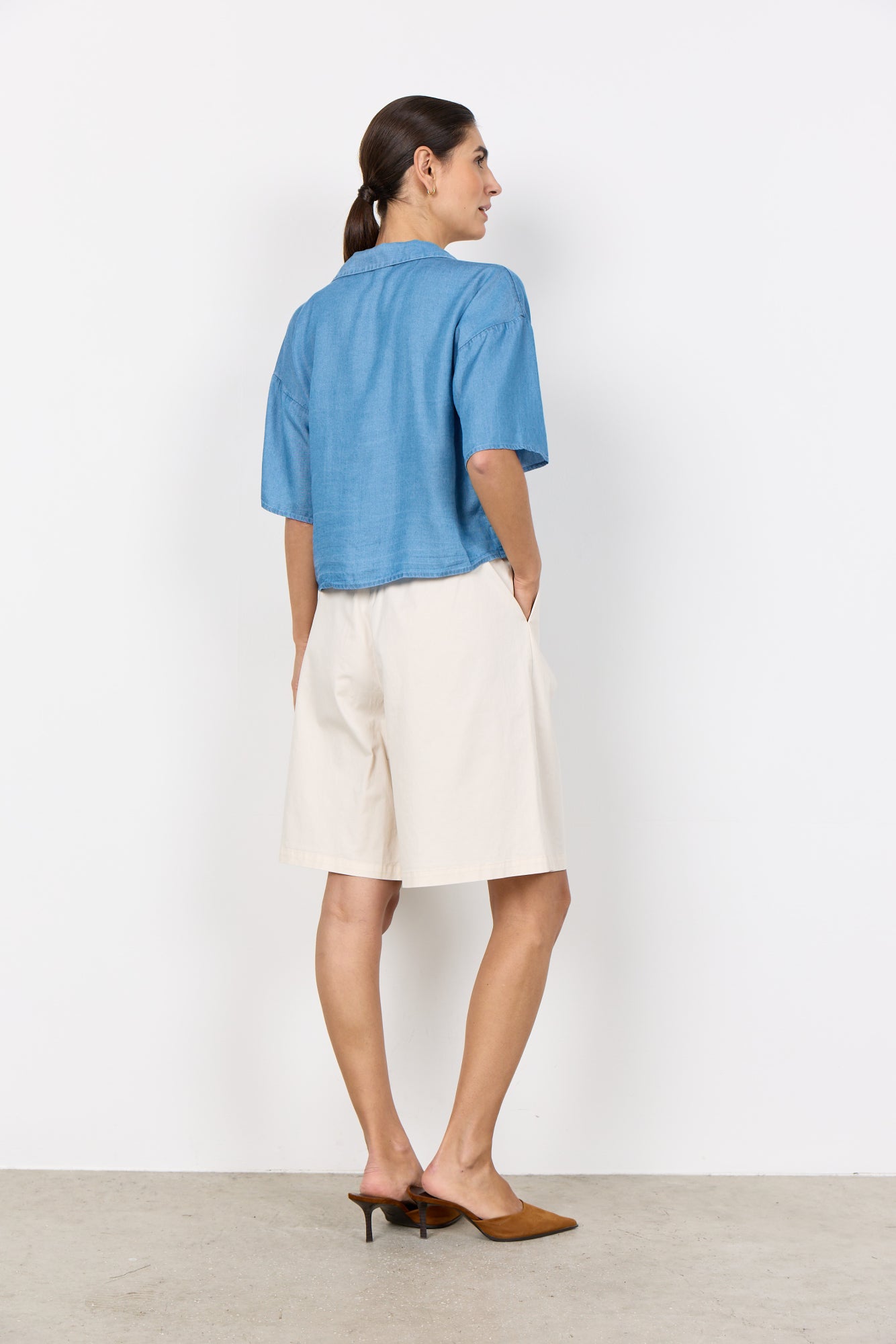 Soya Concept Damen T-Shirts Medium Blue