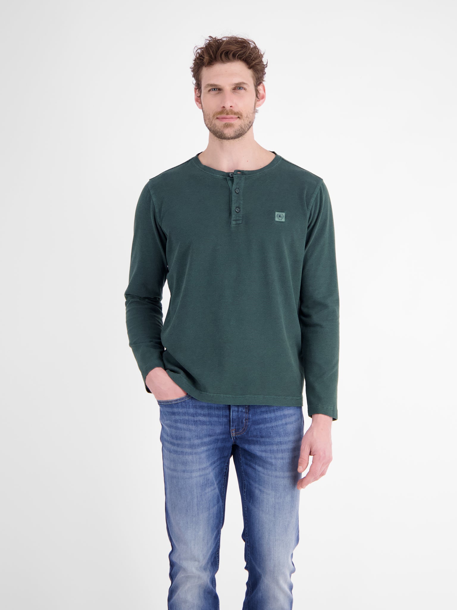 Lerros Herren T-Shirts kurz Cedar Green