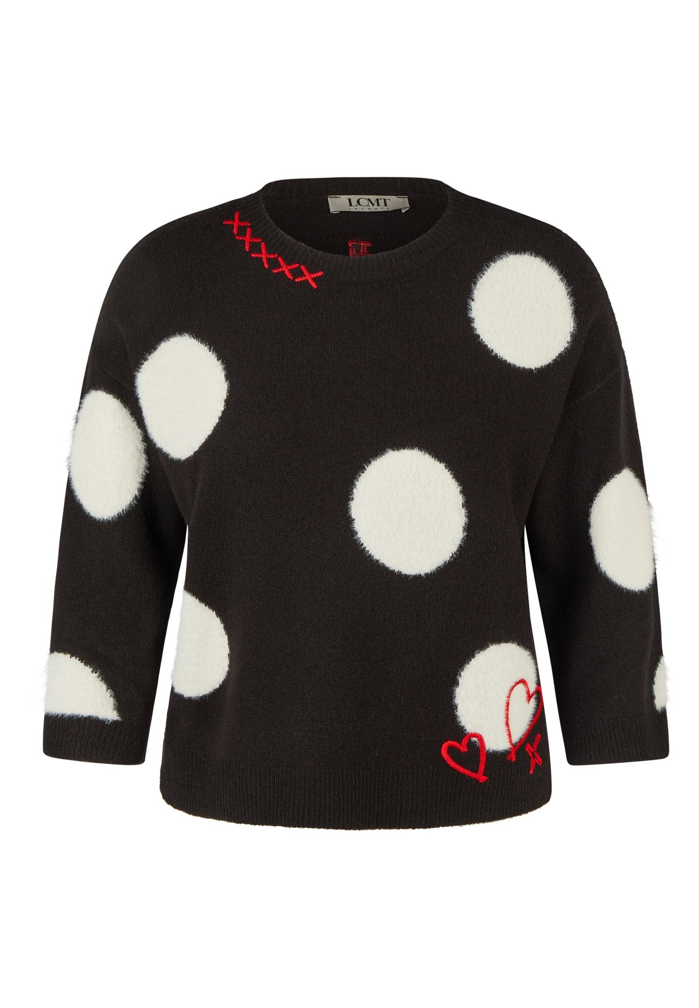 Le Comte Damen Pullover Schwarz