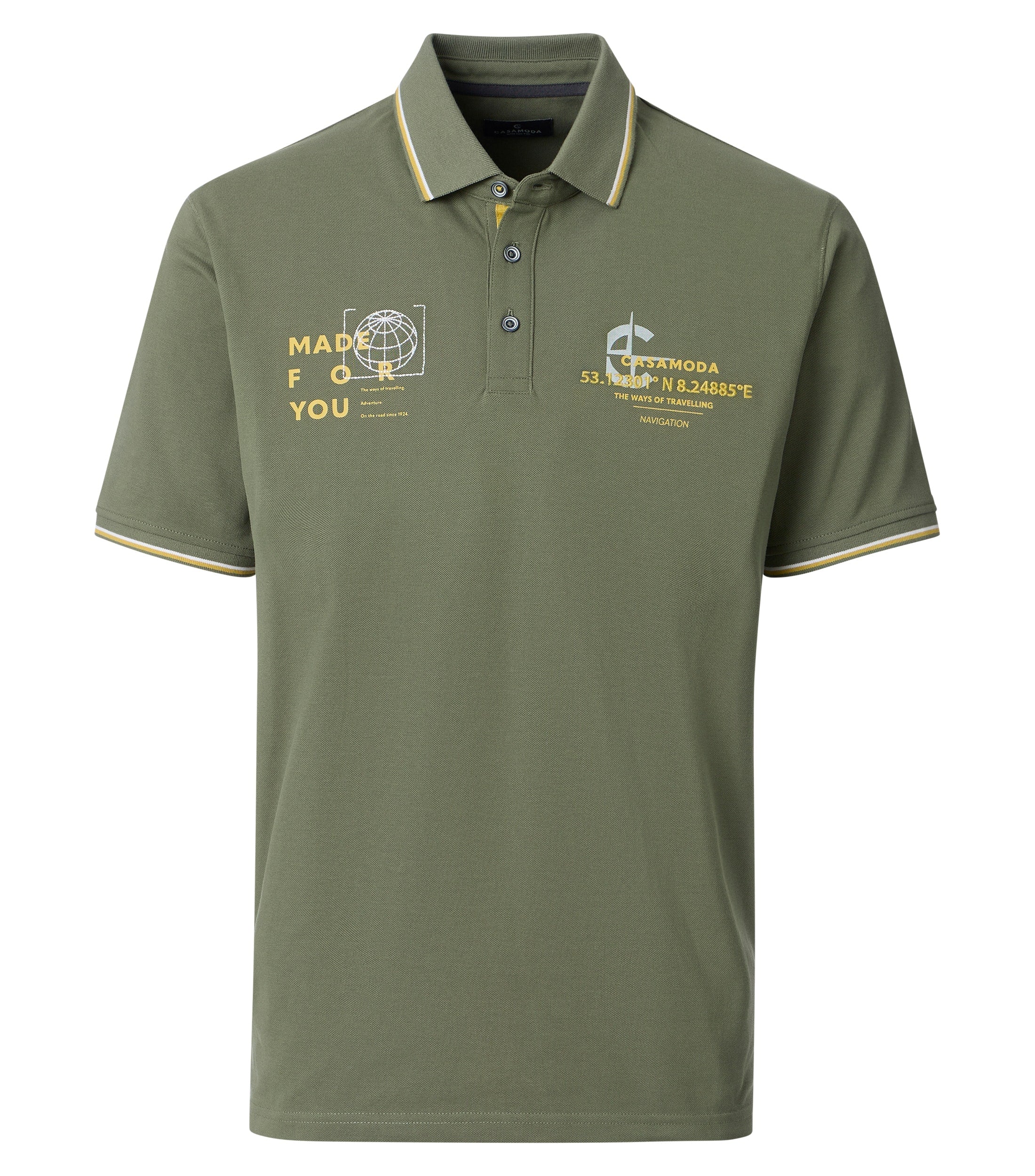 Casa Moda Herren Polo-Shirts  Gruen