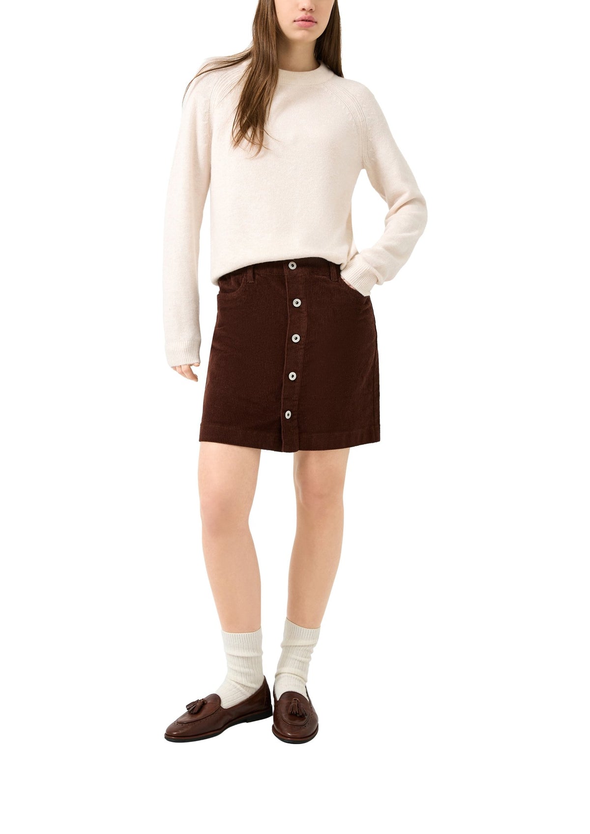 QS by S.Oliver Damen Pullover W White