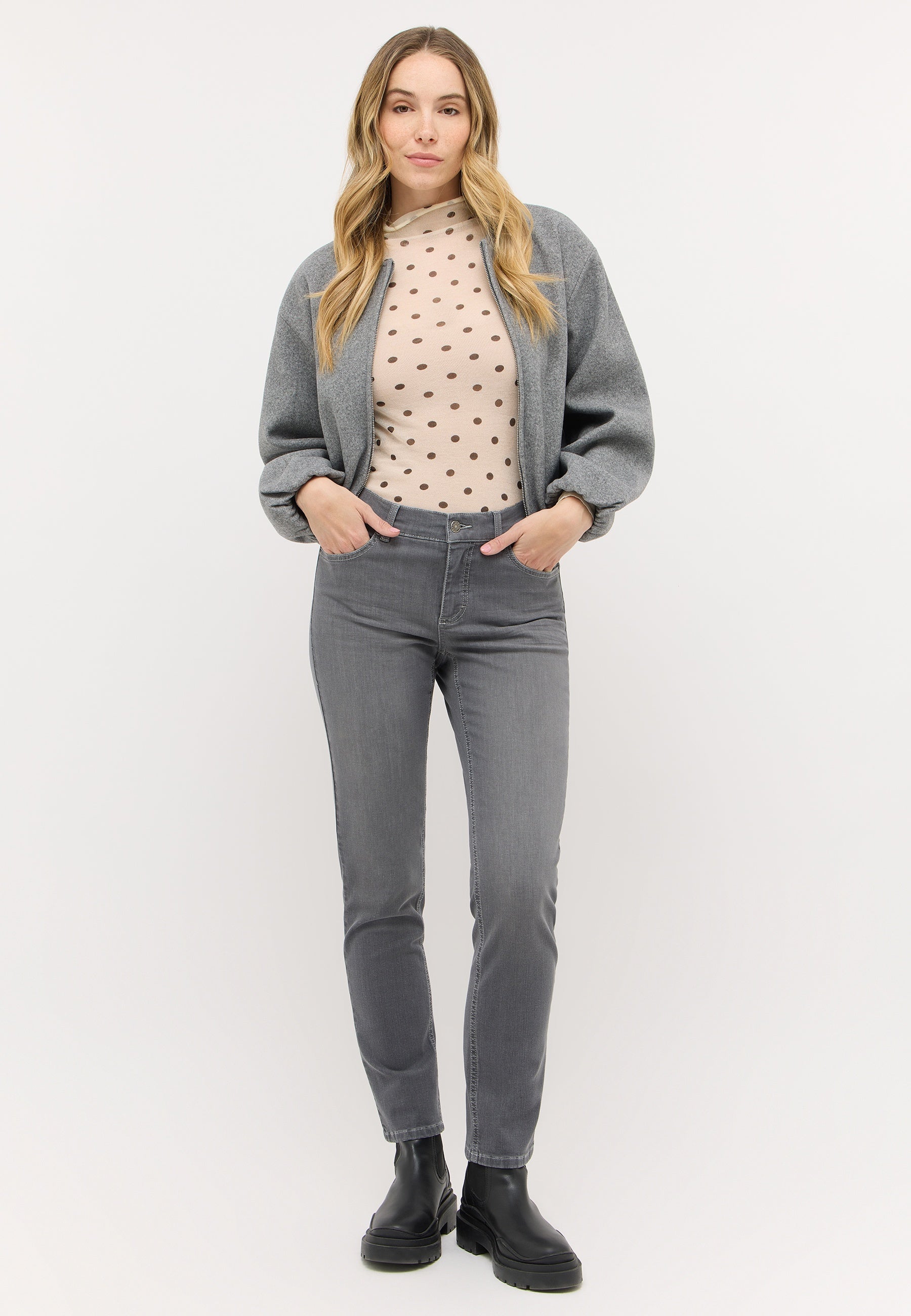Angels Damen Jeans  Mid Grey U