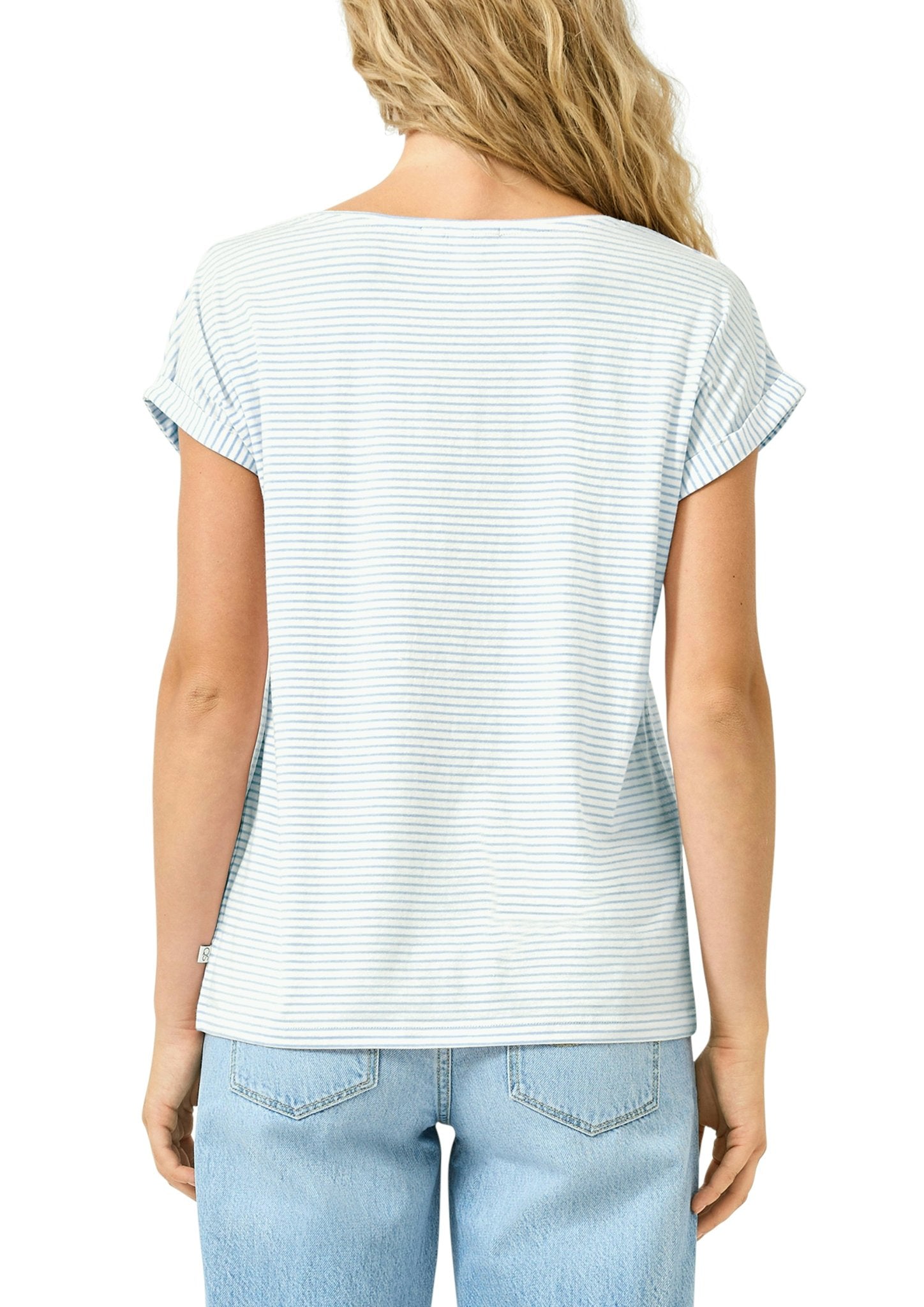 QS by S.Oliver Damen T-Shirts Blue