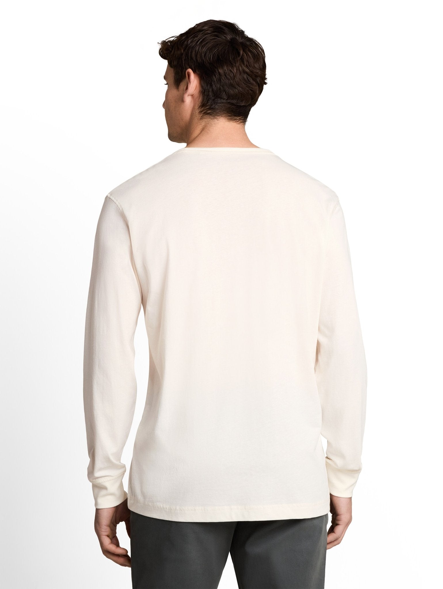 Tom Tailor Herren T-Shirts lang Gardenia White