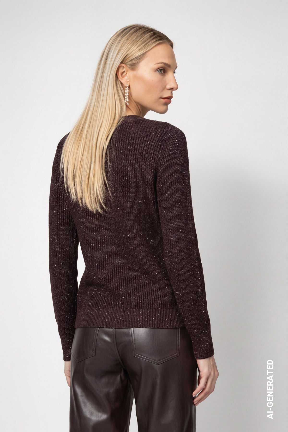 Monari Damen Pullover  Black Coffe