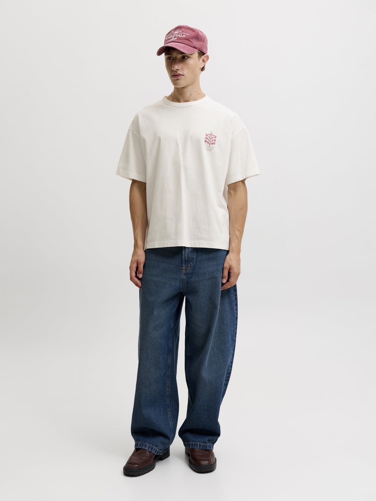 Jack & Jones Herren T-Shirts kurz Bright White