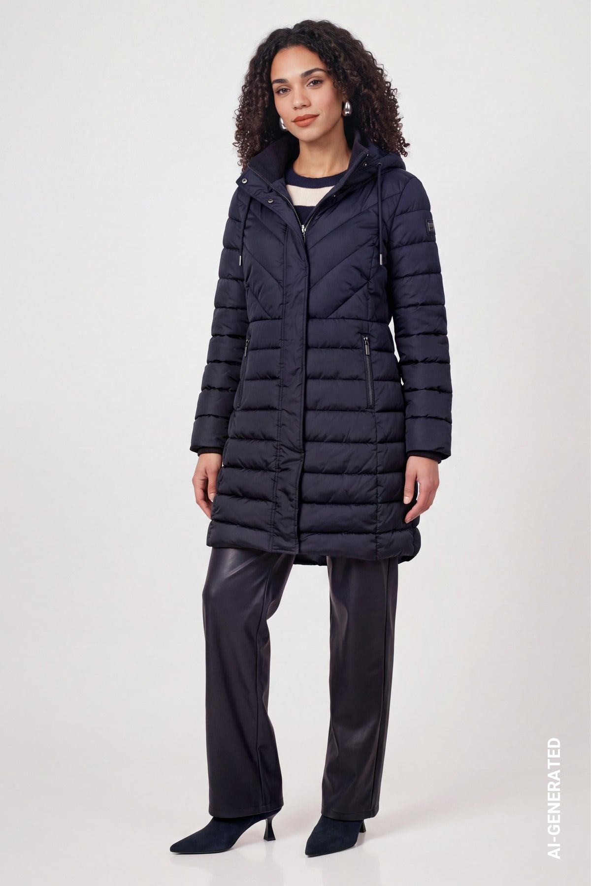 Monari Damen Mantel  Dark Blue
