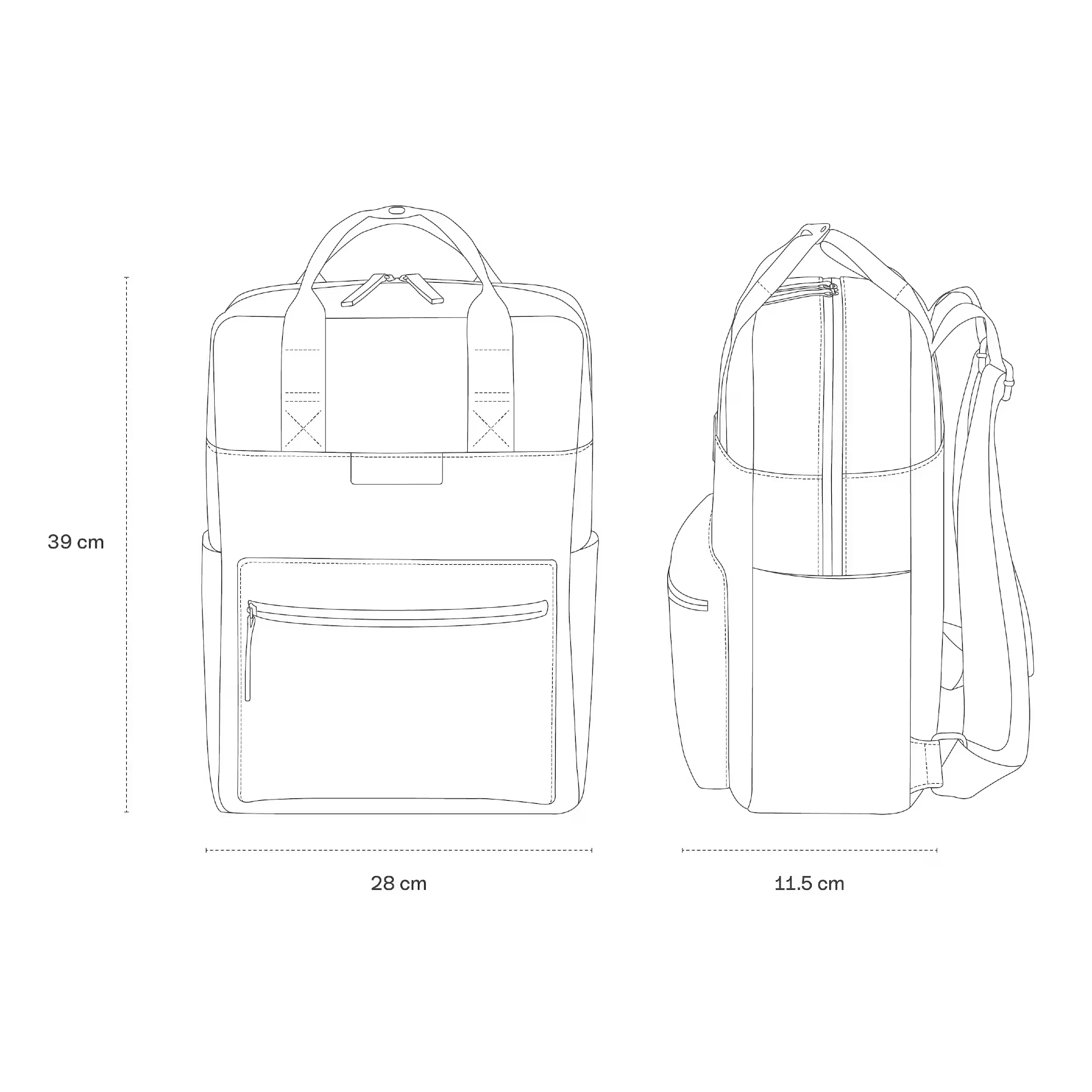 Kapten & Son Rucksack Dark Brown