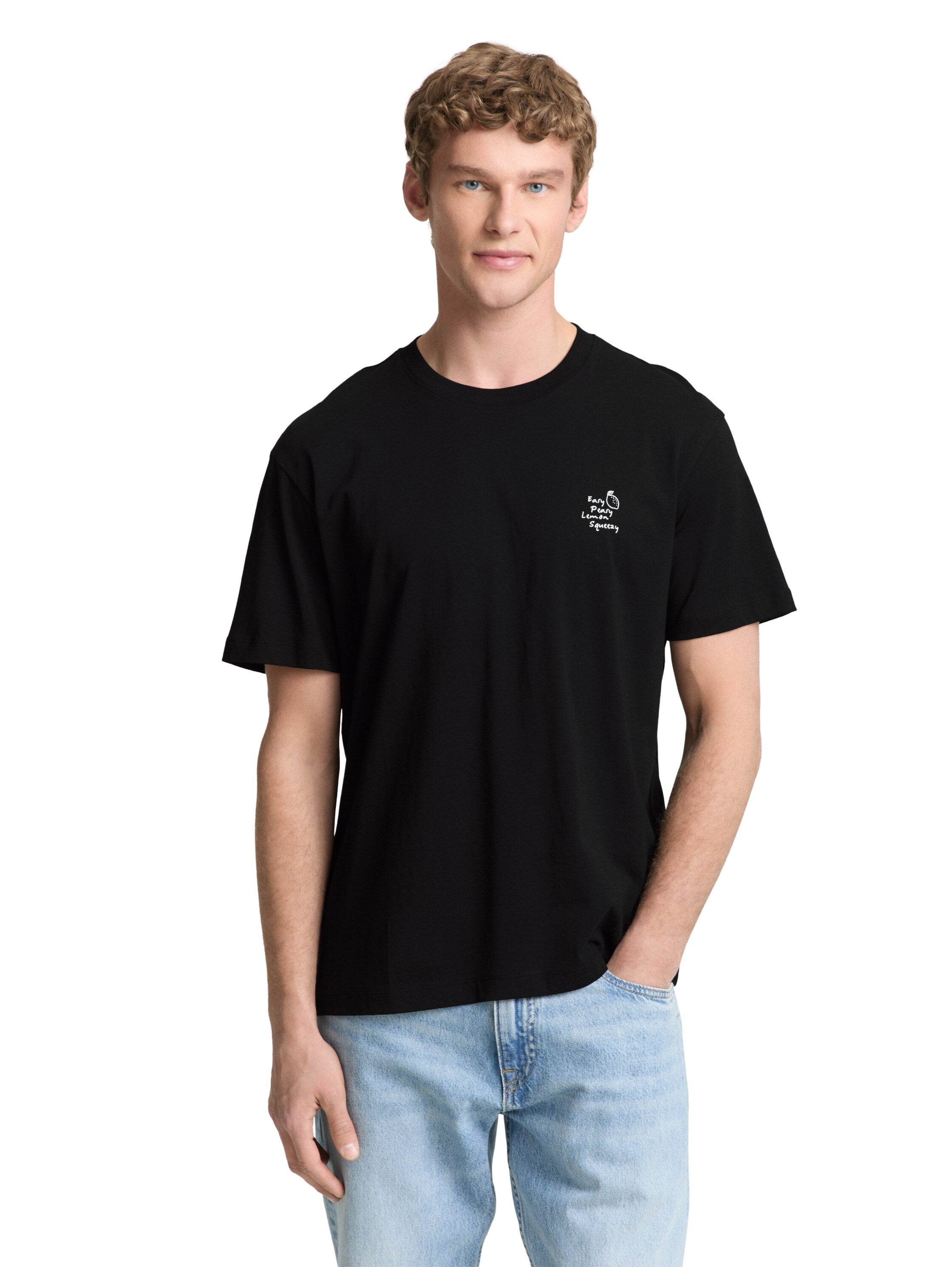 Tom Tailor denim Herren T-Shirts kurz Black