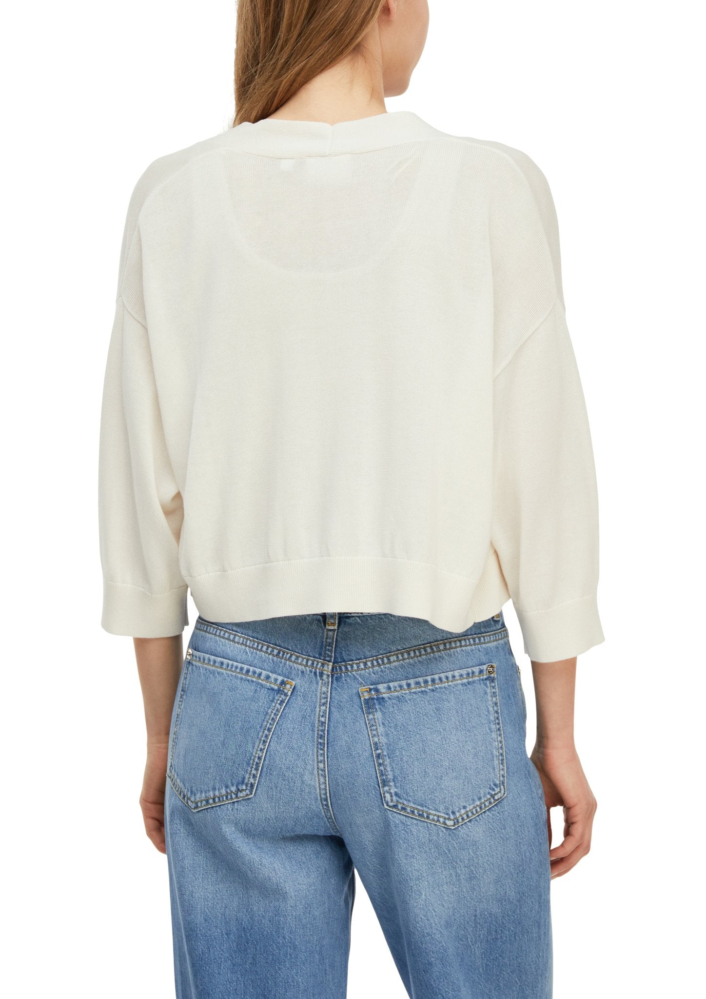 Comma Damen Strickjacken  White
