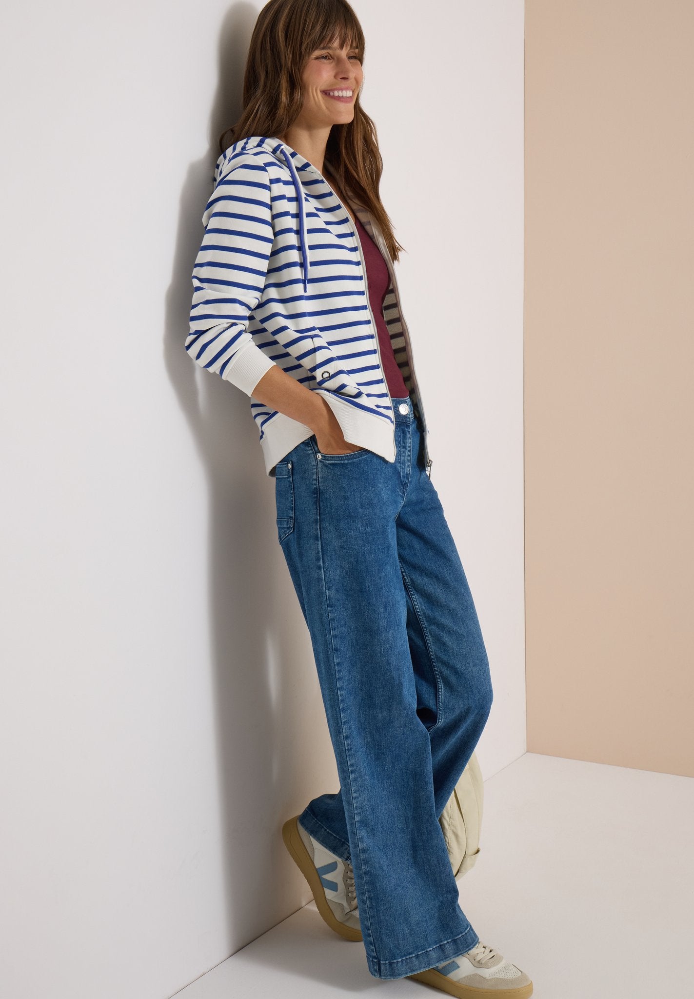Cecil Damen T-Shirts  Deep Rive