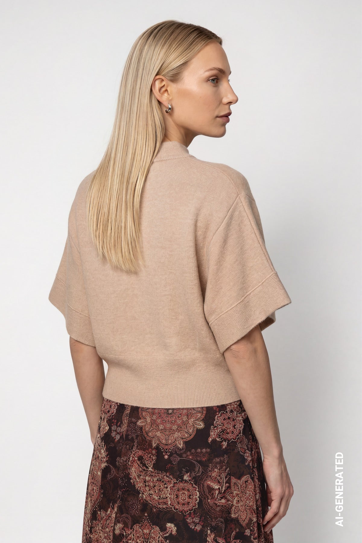 Monari Damen Pullover Cappuccino