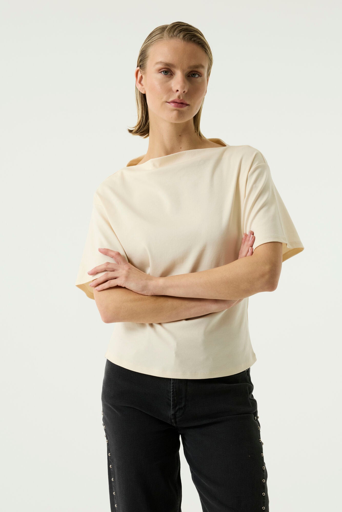 Garcia Damen T-Shirts Whitecap