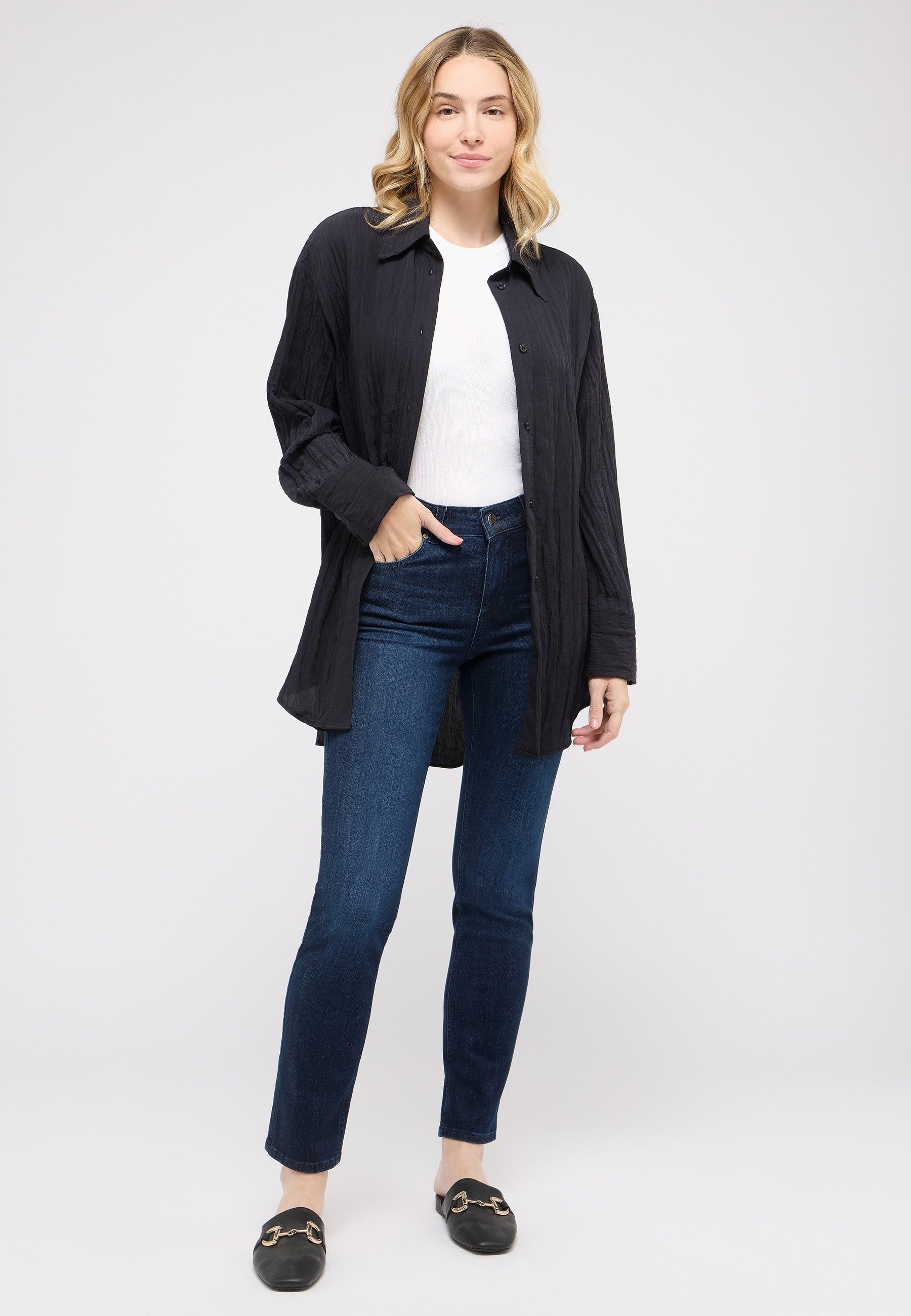 Angels Damen Jeans Dark Indig