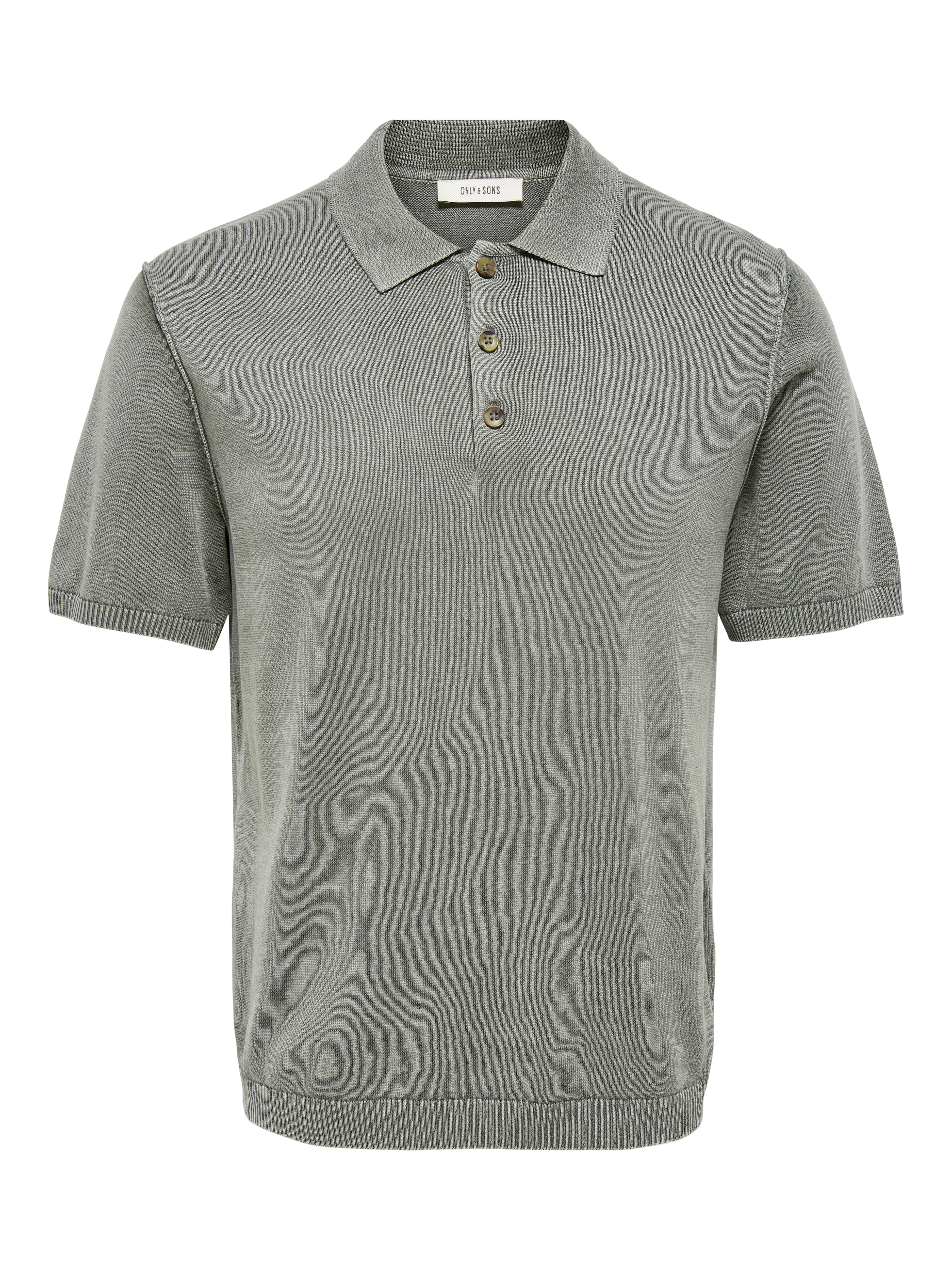 Only & Sons Herren T-Shirts kurz Castor Gray