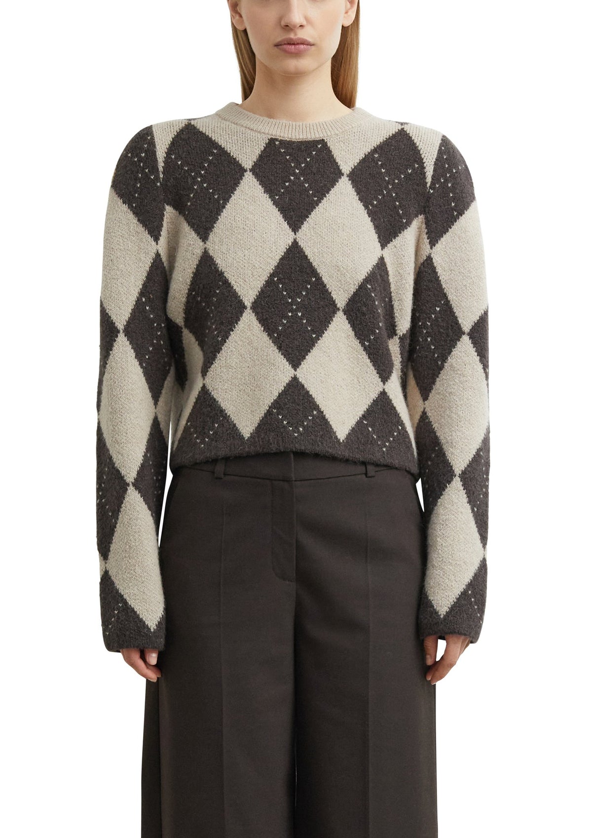 Comma Damen Pullover J Brown