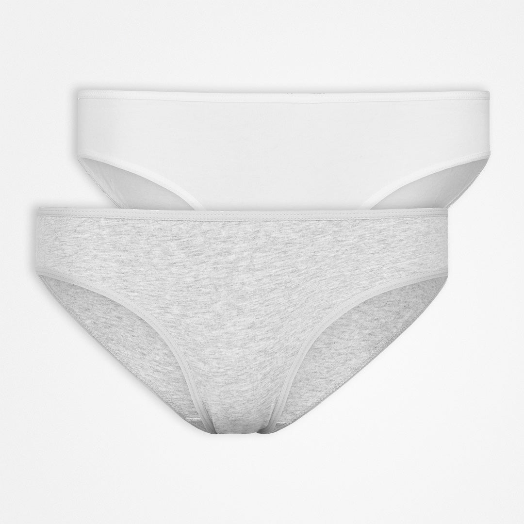 Snocks Slip  Grey/White