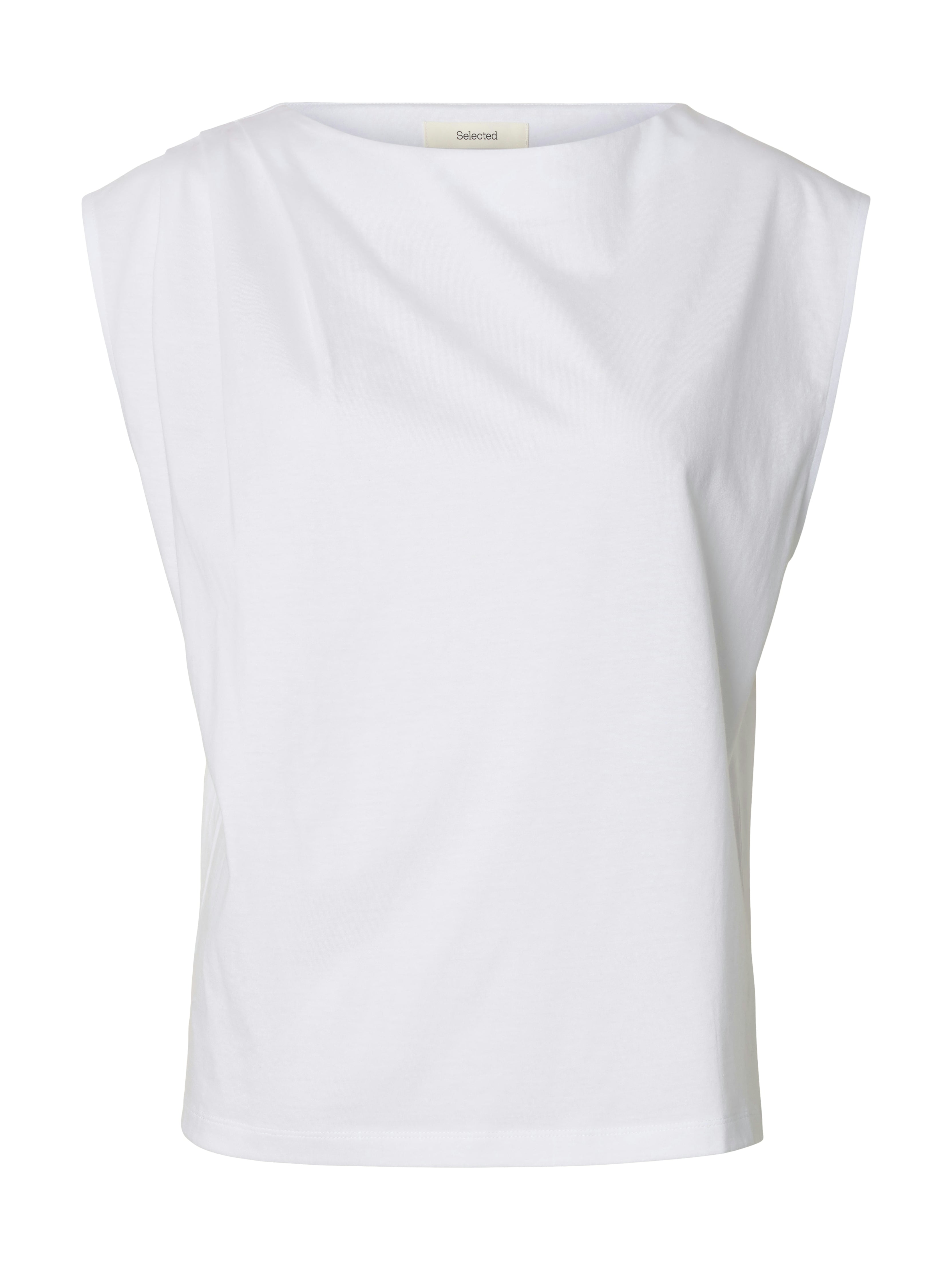 Selected Femme Damen T-Shirts Bright White