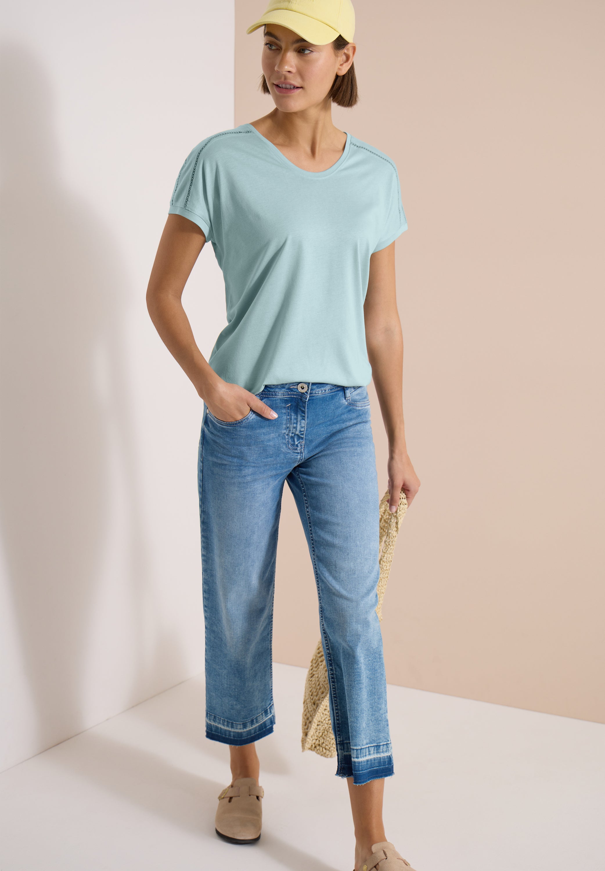 Cecil Damen T-Shirts Crystal M