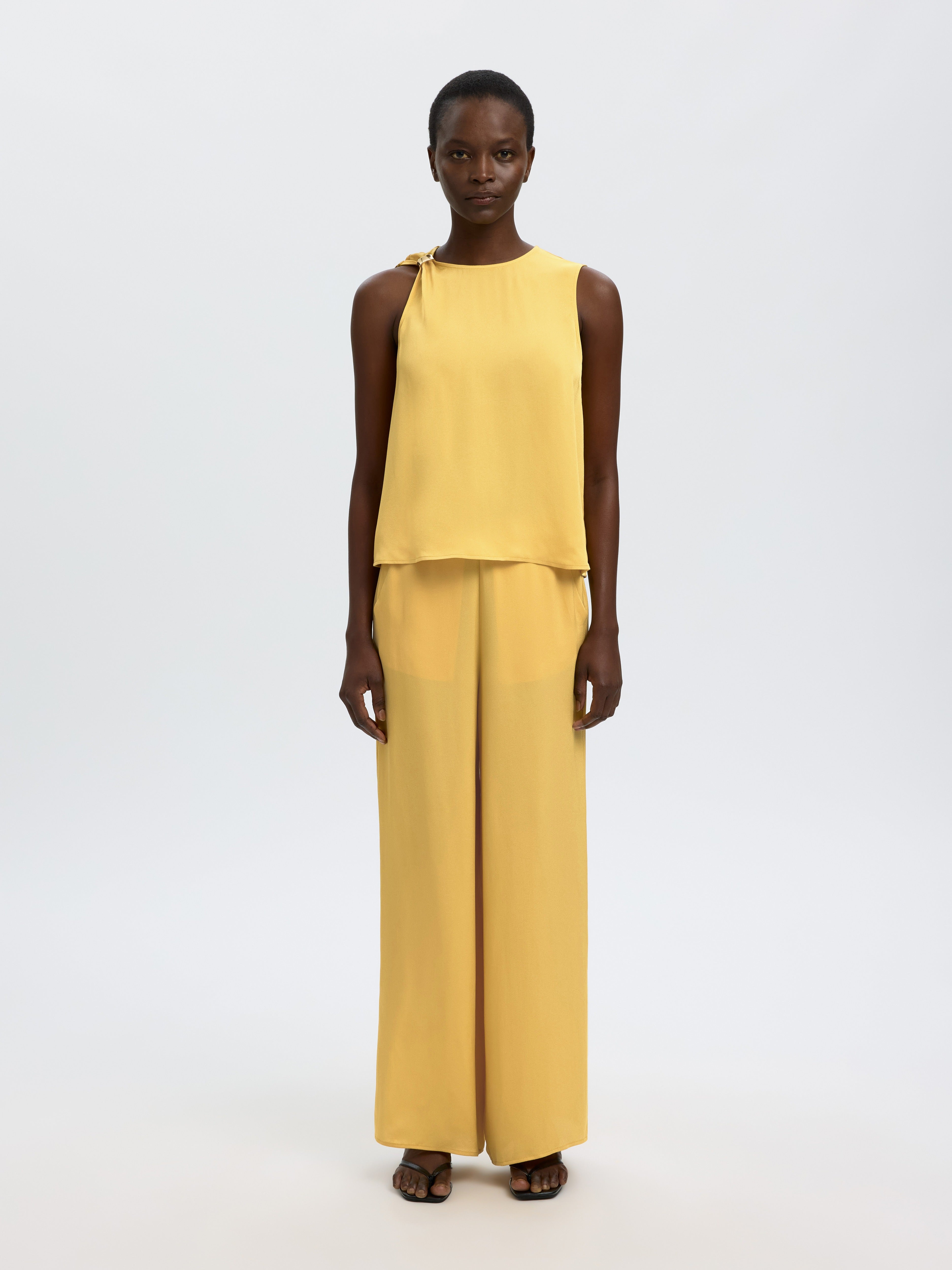 Selected Femme Damen Hosen Ochre