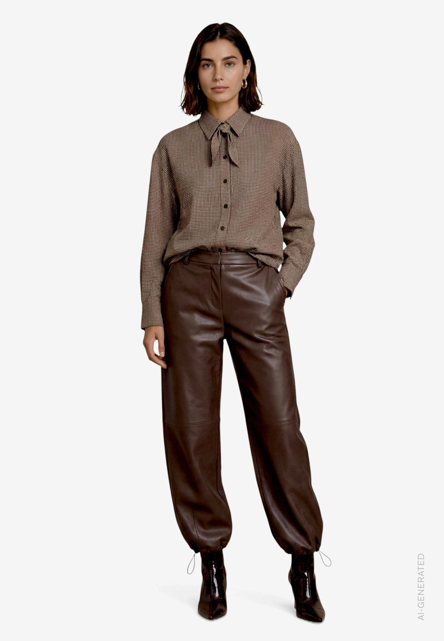 Zero Damen Hosen Black Coffee