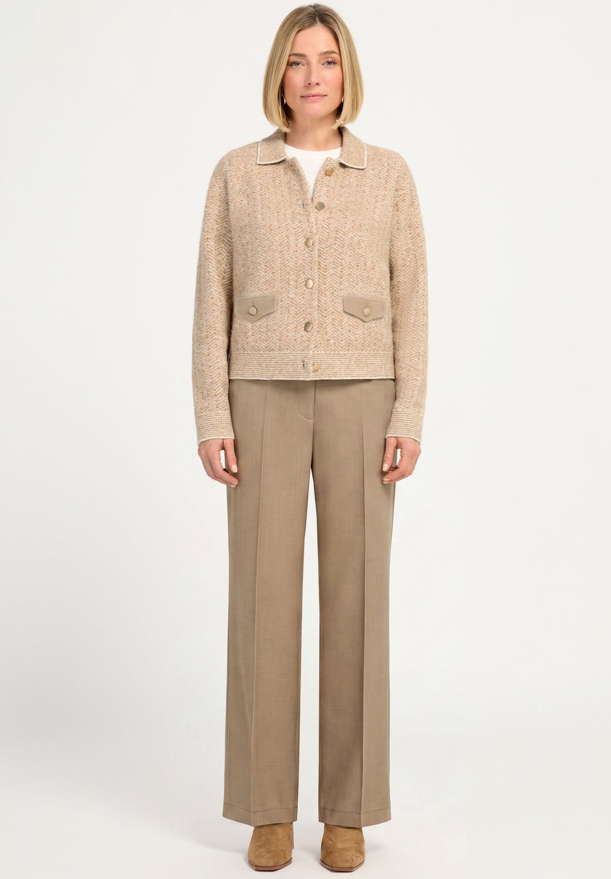 Bianca Damen Hosen Light Cognac Me