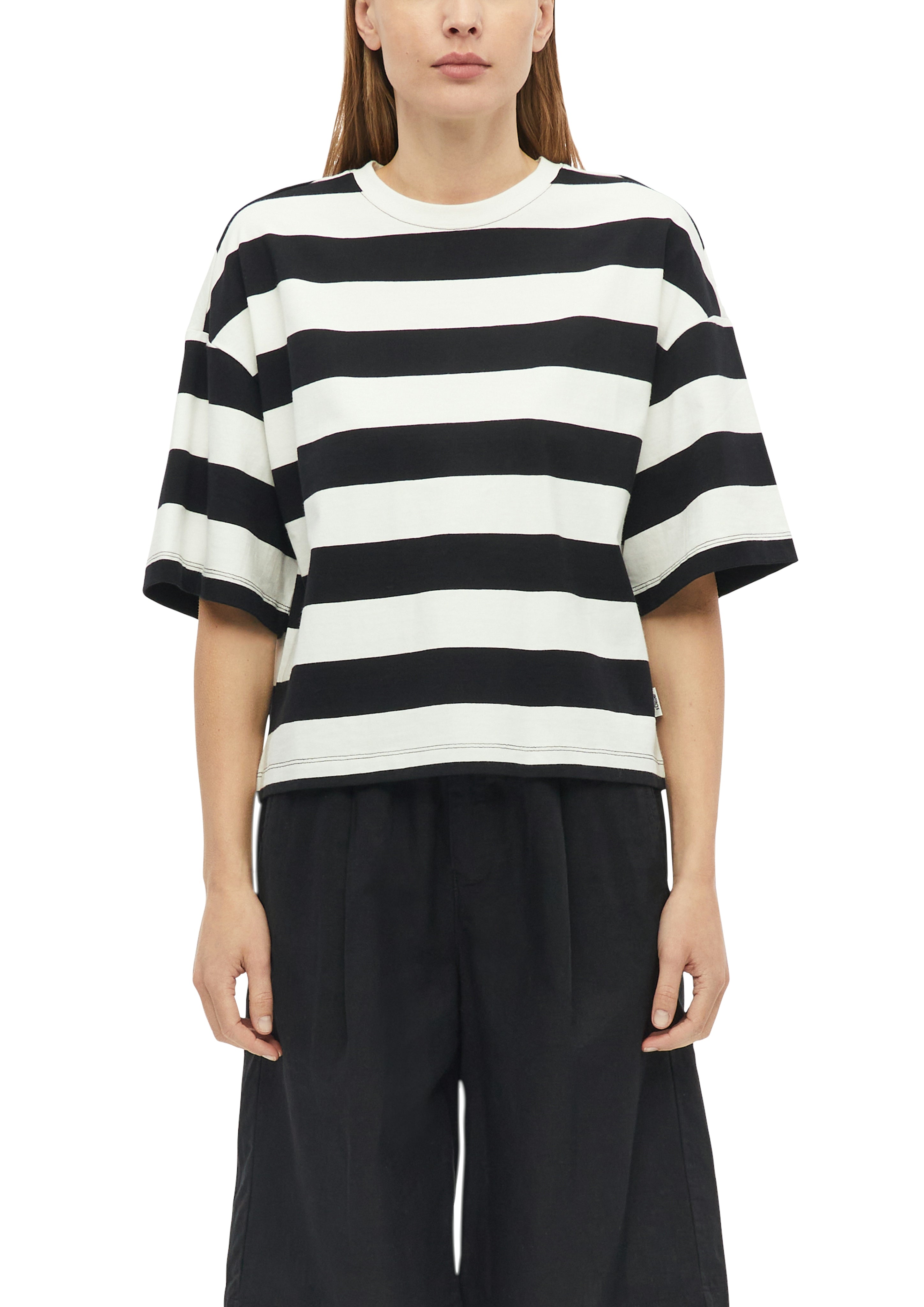 S. Oliver red Damen T-Shirts Grey/Black