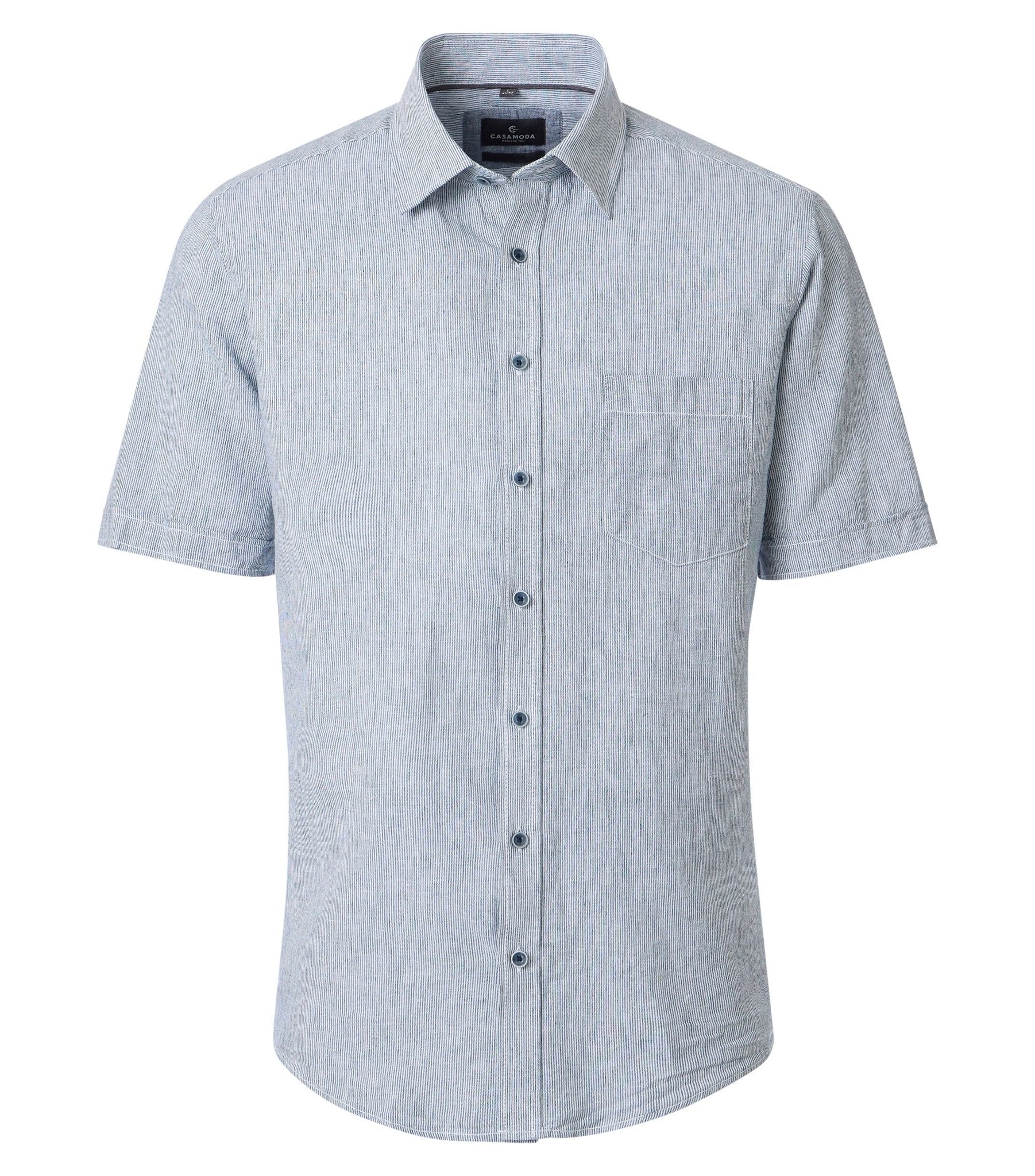 Casa Moda Herren Hemden kurz  Blau