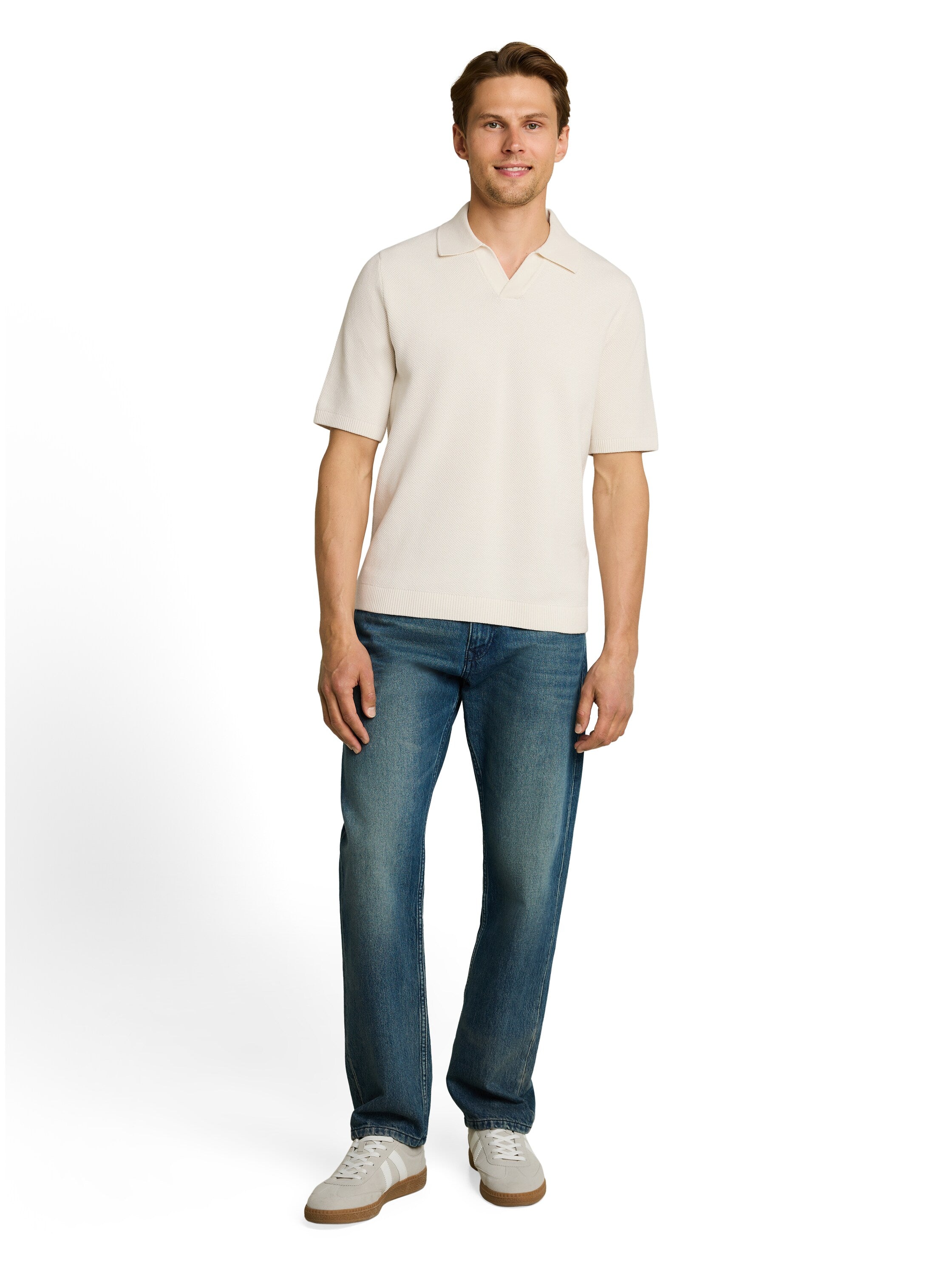 Tom Tailor denim Herren Pullover Wool White