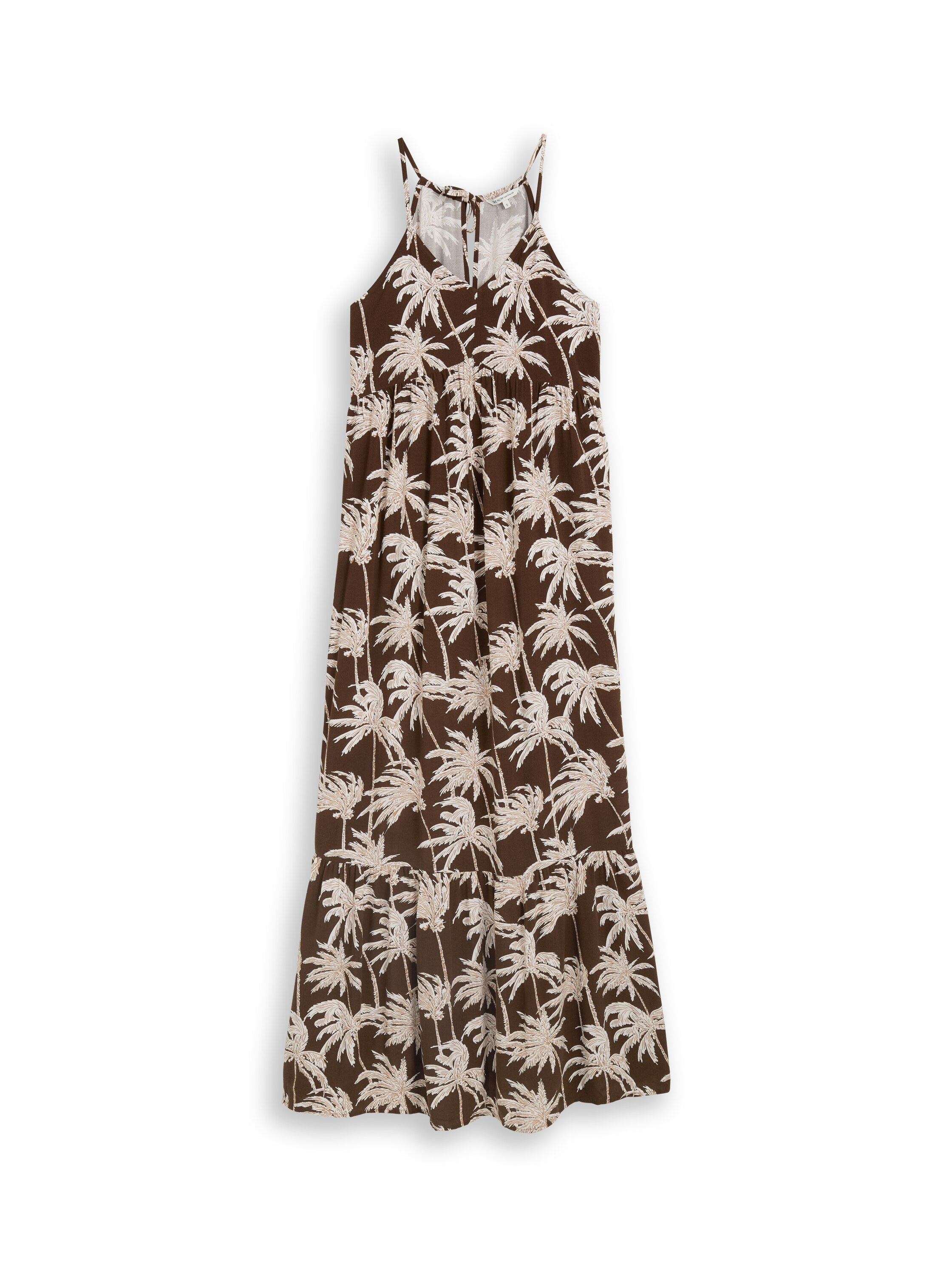 Tom Tailor denim Damen Kleider Brown Palmtree