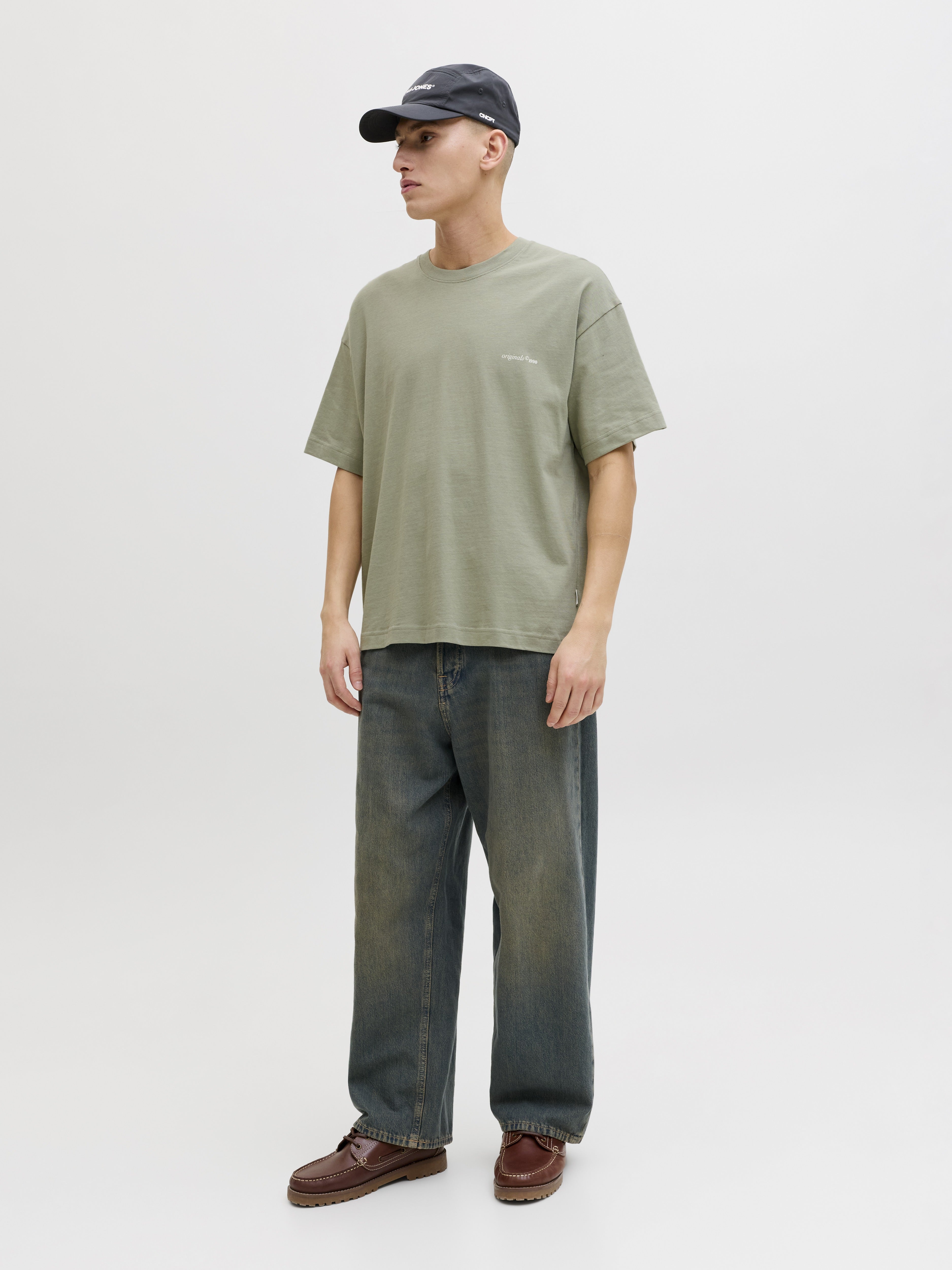 Jack & Jones Herren T-Shirts kurz Seagrass