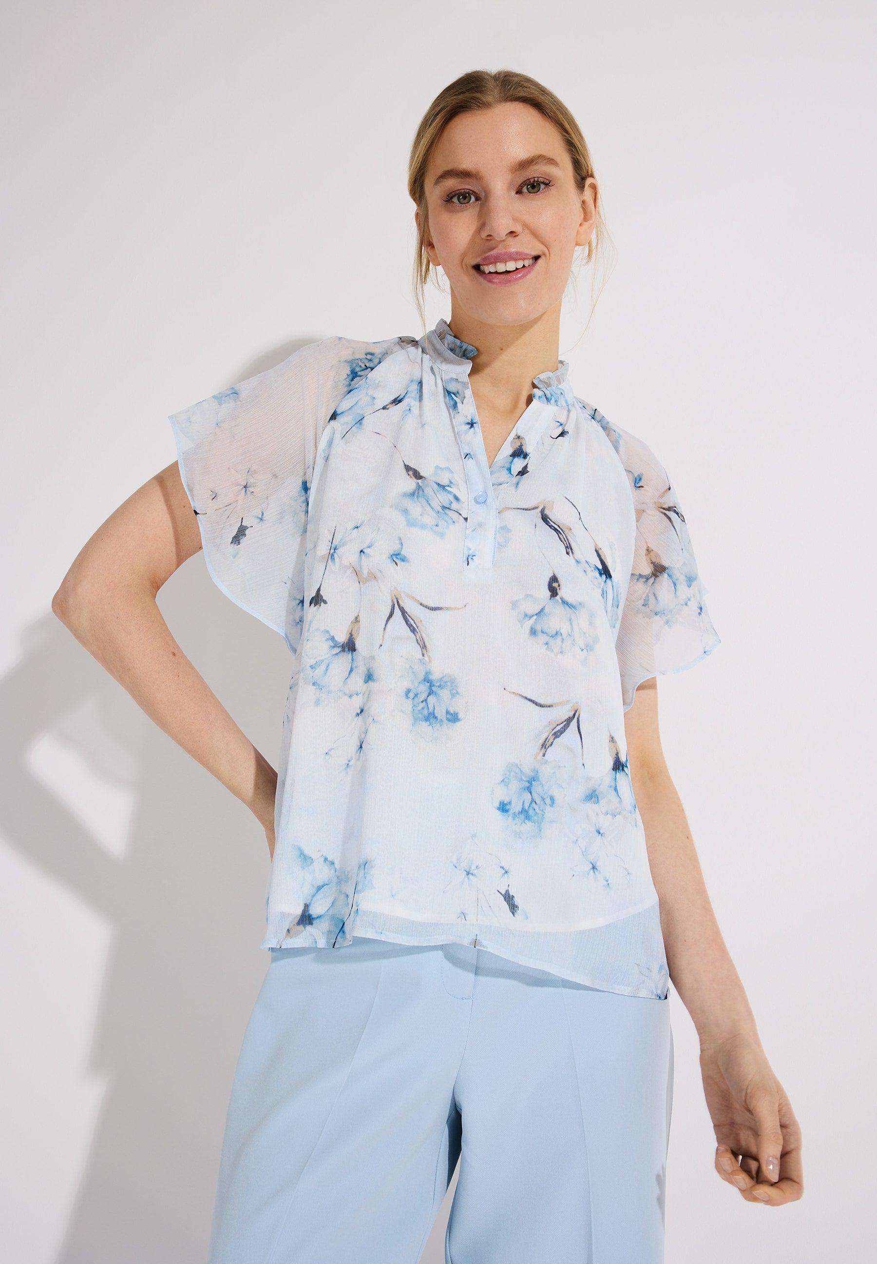 More & More Damen Blusen kurz  Gardenrose