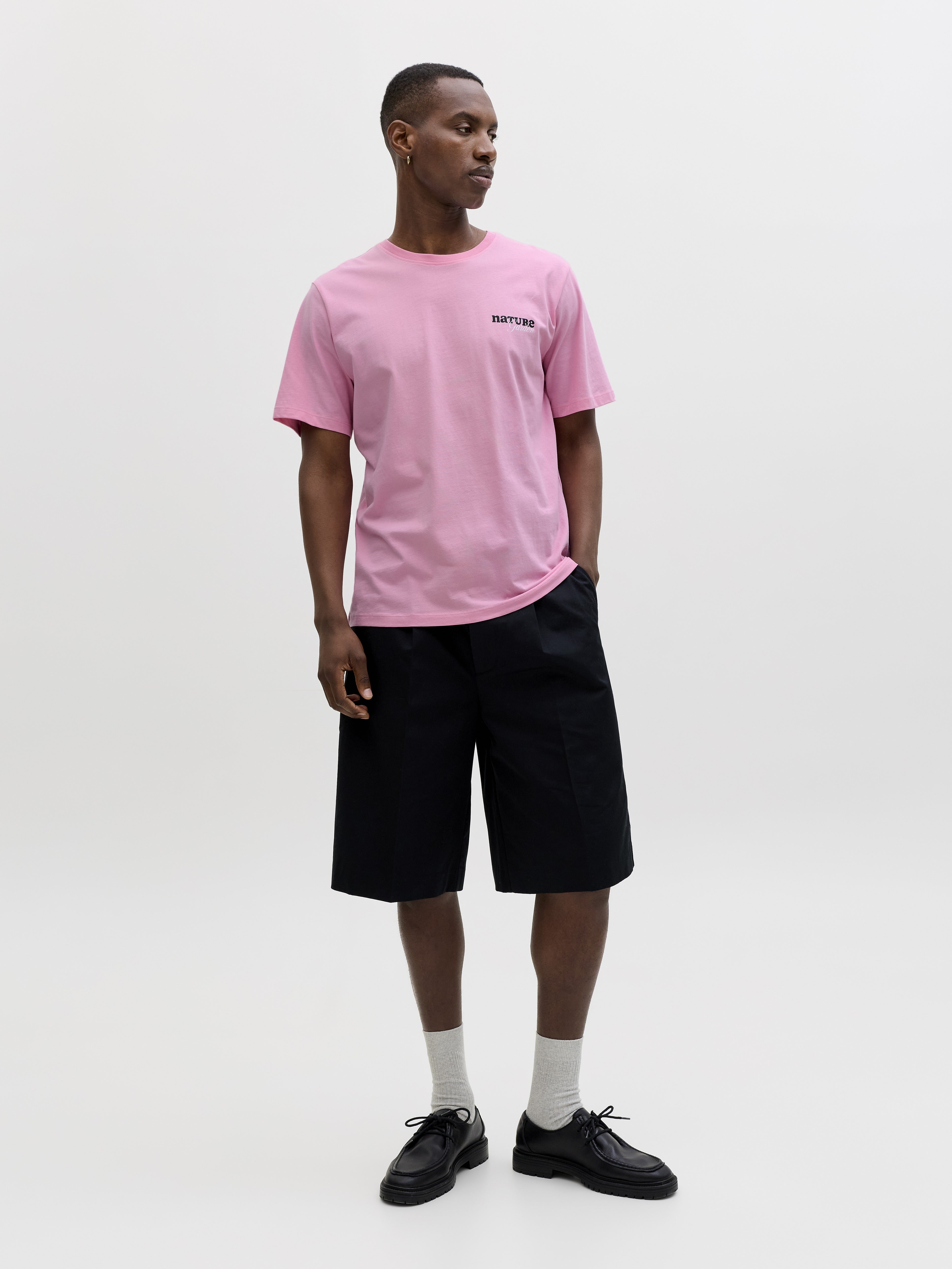 Jack & Jones Herren T-Shirts kurz Prism Pink